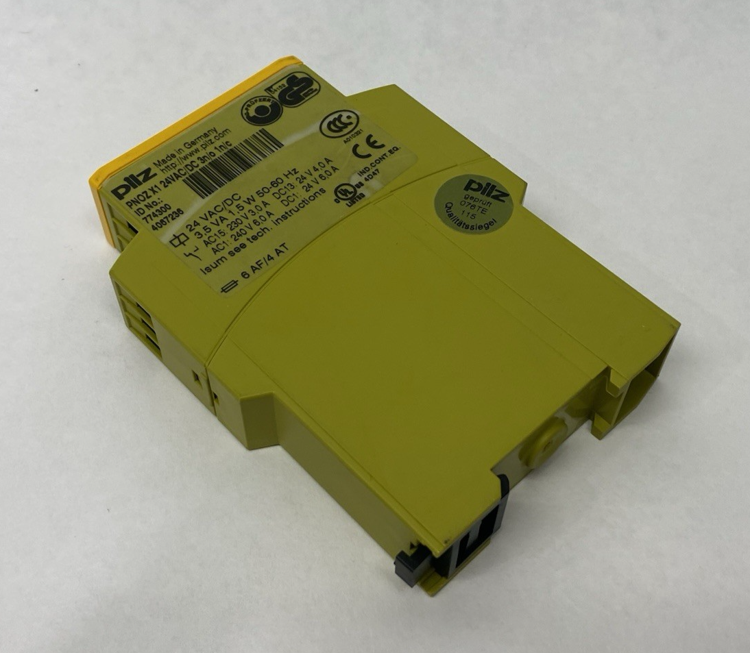 Pilz PNOZ X1 24VAC/DC 3n/o 1n/c Standalone Safety Relay 1-Channel Input 774300 - Maverick Industrial Sales