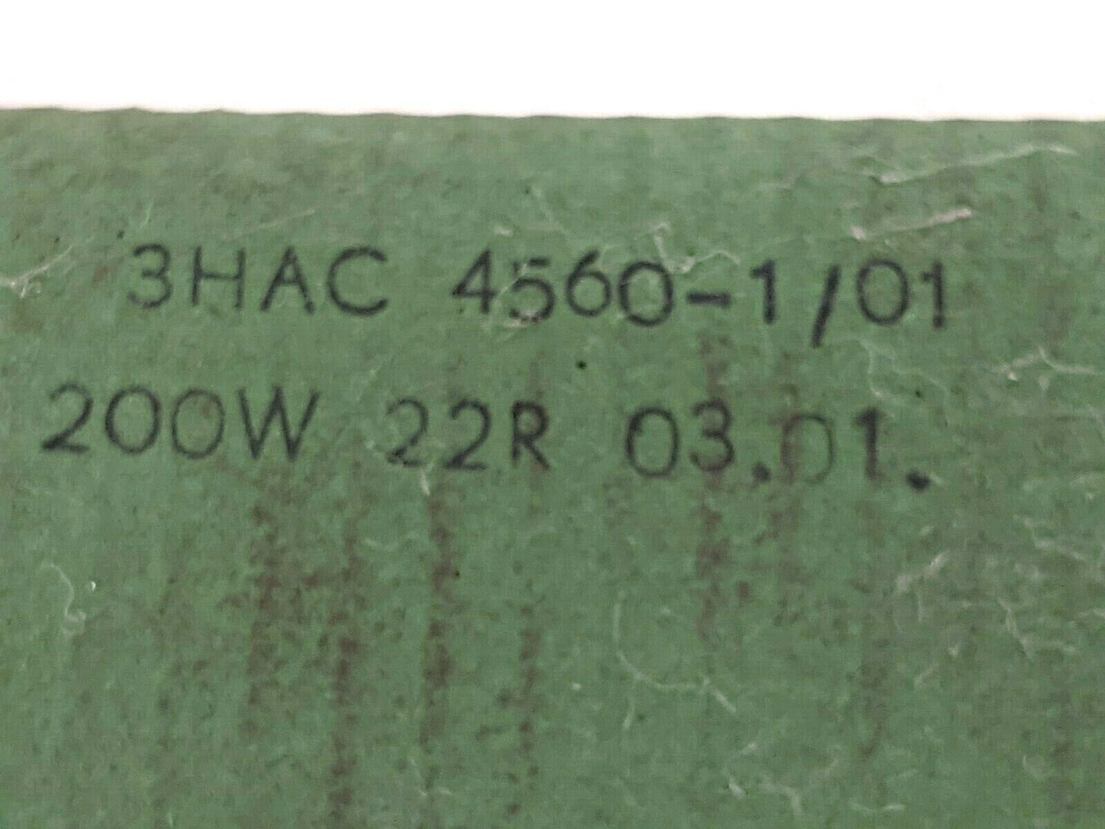 3HAC 4560-1/01 | ABB Resistor 200W 22R - Used - Maverick Industrial Sales