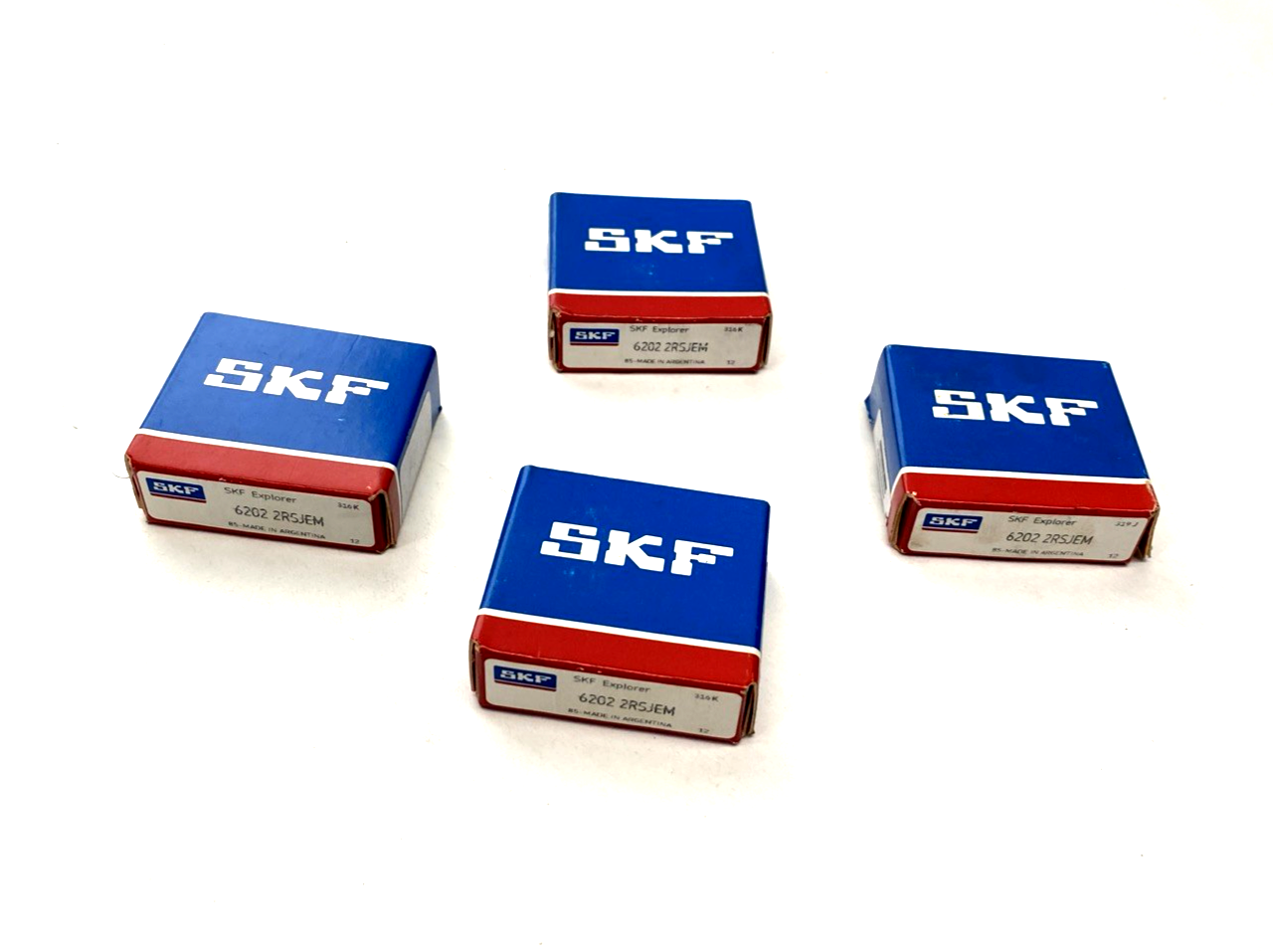 SKF 6202 2RSJEM Deep Groove Ball Bearing 15mm ID 35mm OD 11mm Wide LOT OF 4 - Maverick Industrial Sales
