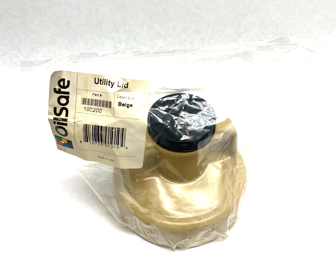 100200 | Oilsafe Multipurpose Utility Lid, Beige, 48mm Opening - New - Maverick Industrial Sales