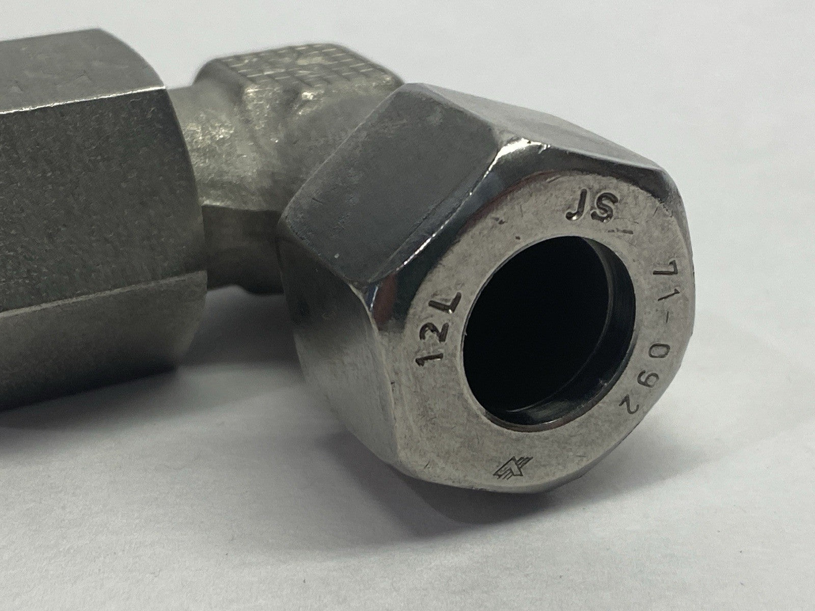 Brennan Industries D6500-L12-L12-SS Compression Fitting Elbow 12mm OD M18x1.5 - Maverick Industrial Sales