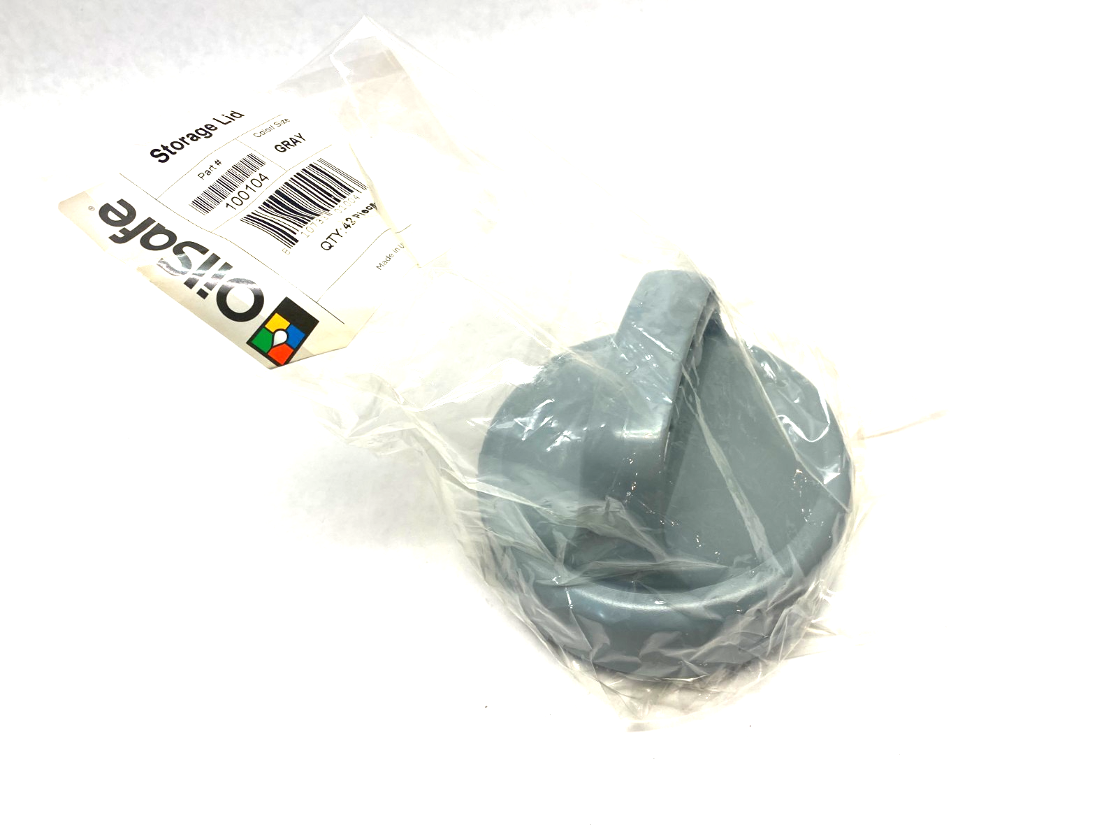 100104 | Oilsafe Spill-Proof Storage Lid, Gray - New - Maverick Industrial Sales