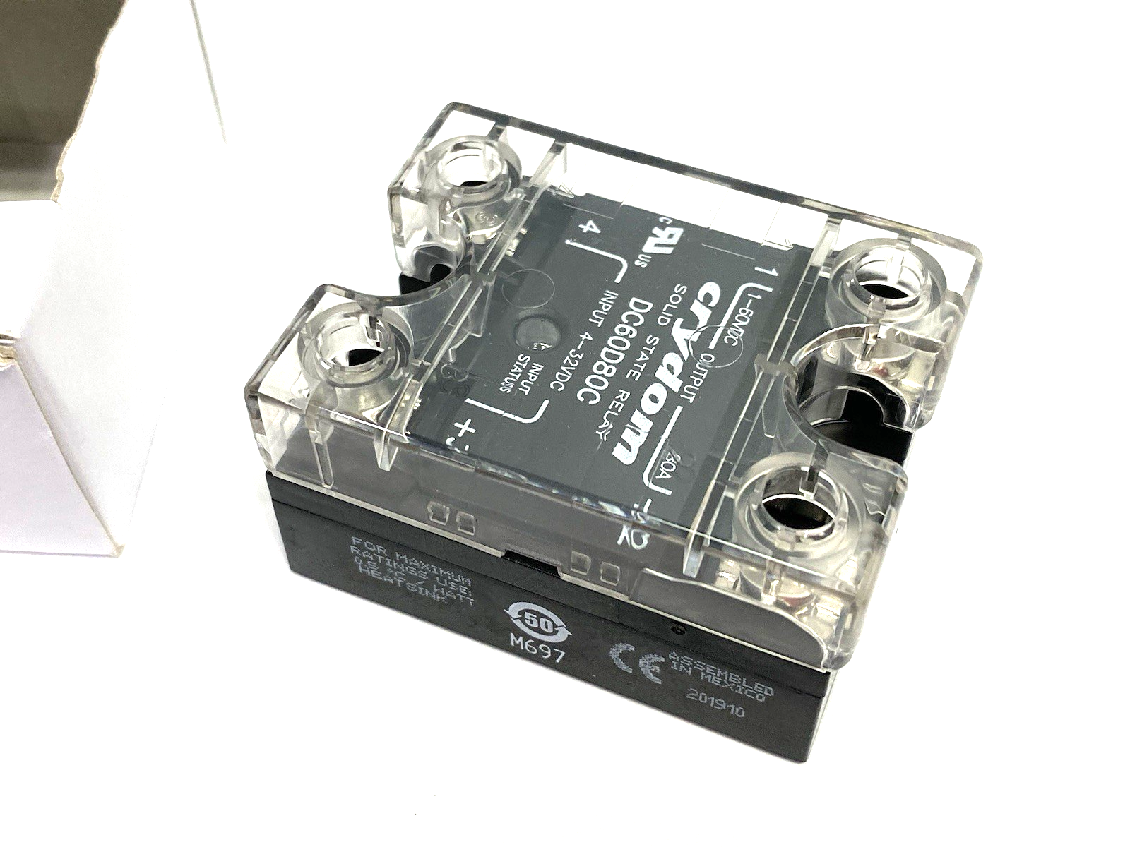 DC60D80C | Sensata Crydom PowerPlus Solid State Photo-Coupled Relay 80A - New – Open box - Maverick Industrial Sales