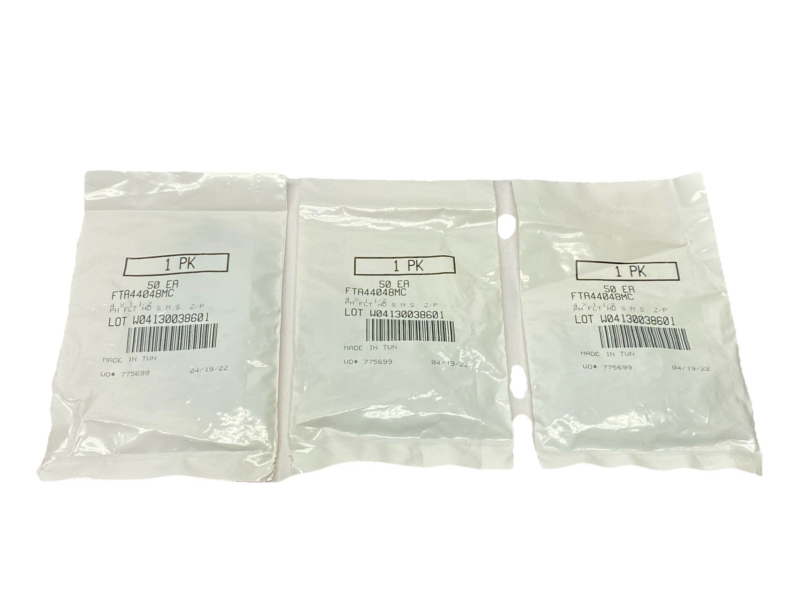 FTA44048MC | Zinc-Plated Steel Phillips Flat Head Screws #4 1-1/2" Long LOT OF 150 - New - Maverick Industrial Sales