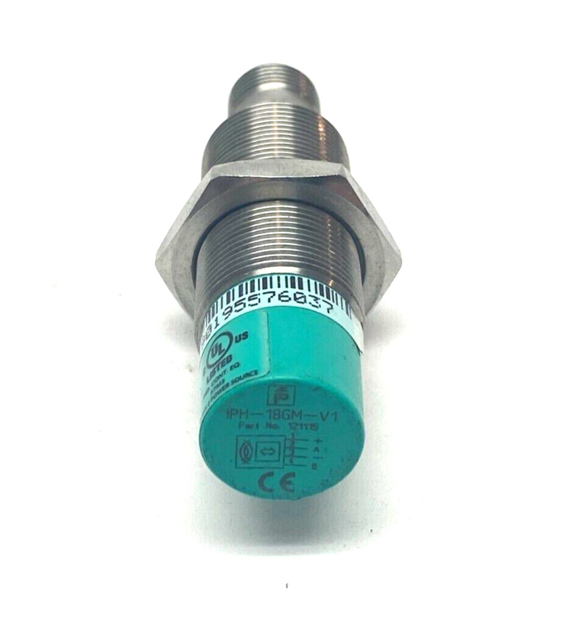 Pepperl+Fuchs IPH-18GM-V1 RFID Read/Write Head 20-30VDC 121115 MISSING NUT - Maverick Industrial Sales