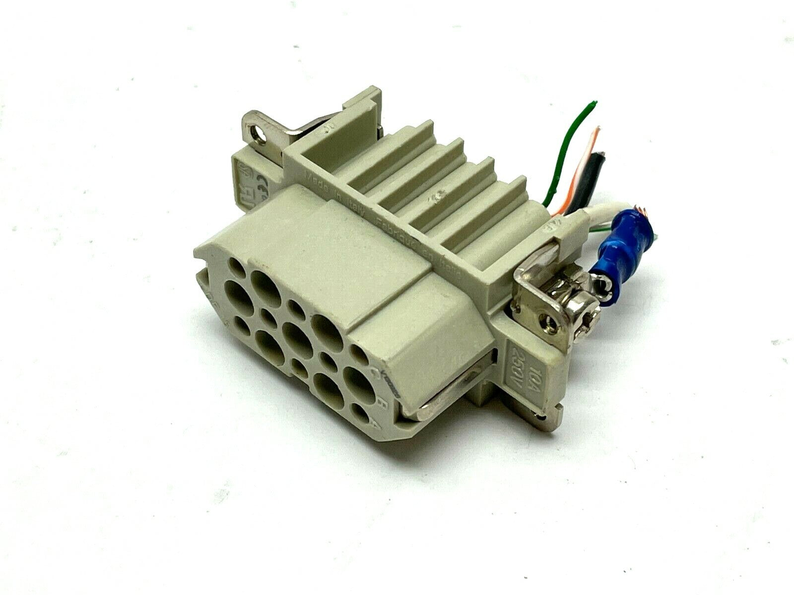 ILME CDF 15 Female Insert Crimp Connection 15 poles + PE 10A 250V 4kV LOT OF 2 - Maverick Industrial Sales