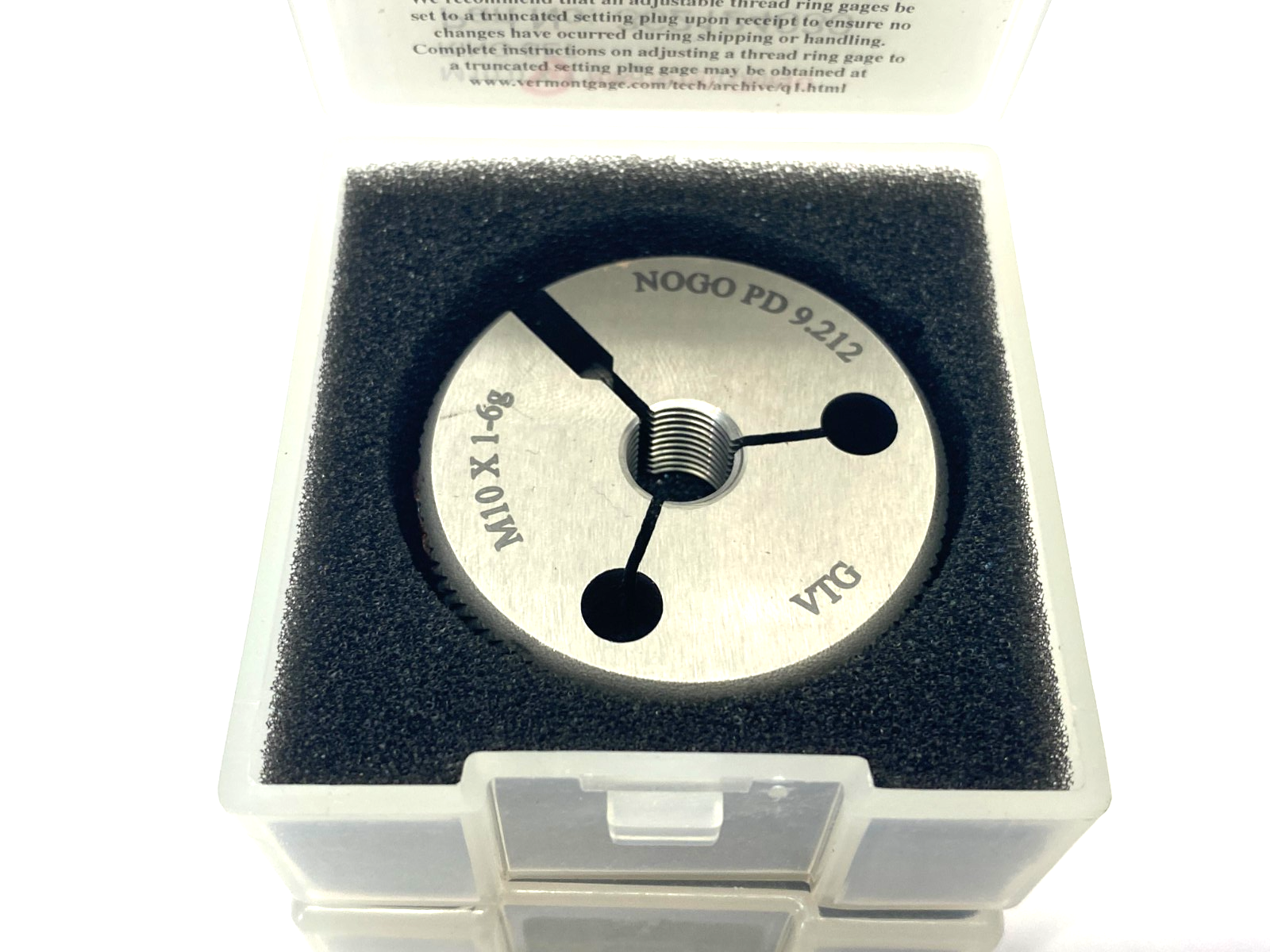 Vermont Gage 362124030 Threaded Ring Gauge Set M10x1 6G - Maverick Industrial Sales
