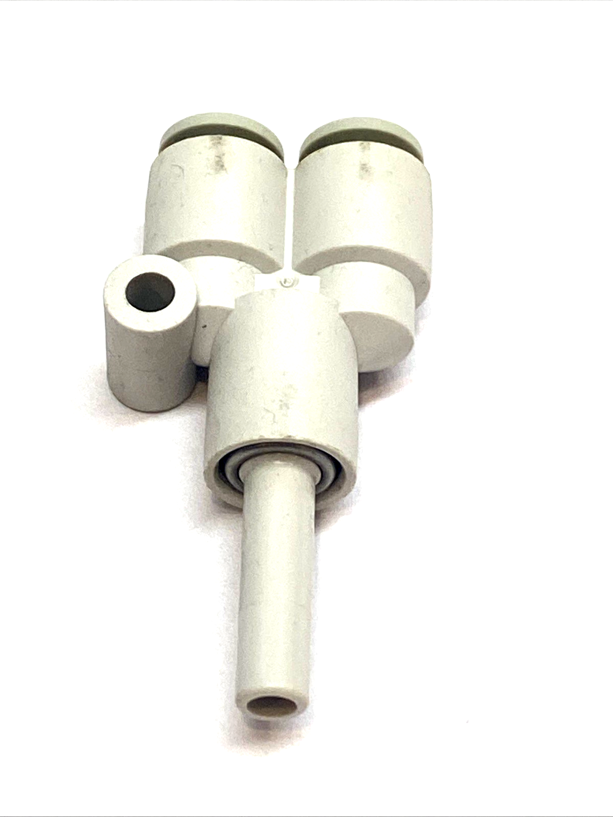 KQ2U06-99A | SMC Union Y Fitting 6mm Tube - One-Touch Pneumatic Coupler LOT OF 2 - Used - Maverick Industrial Sales
