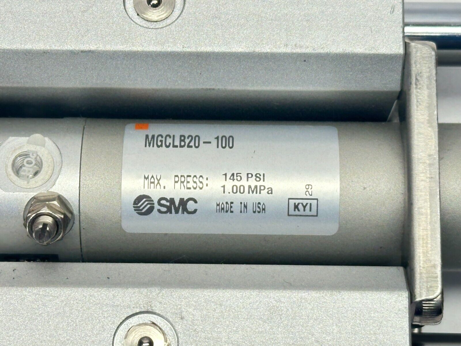 SMC MGCLB20-100 Guided Pneumatic Cylinder 20mm Bore 100mm Stroke - Maverick Industrial Sales
