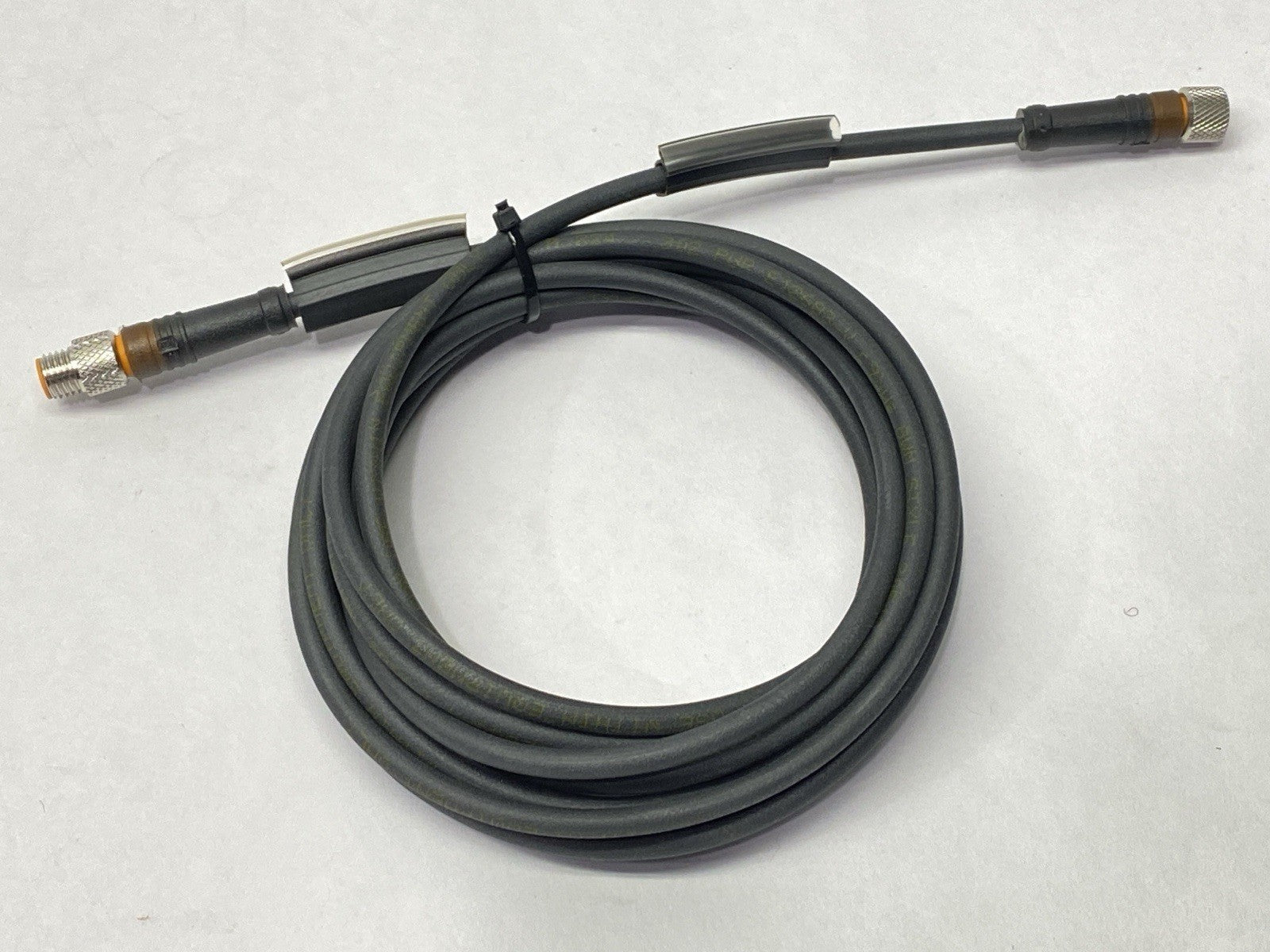 Lumberg RSMV 3-RKMV 3-224/3M Double Ended Cordset Male - Female M8 3-Pin 3m - Maverick Industrial Sales