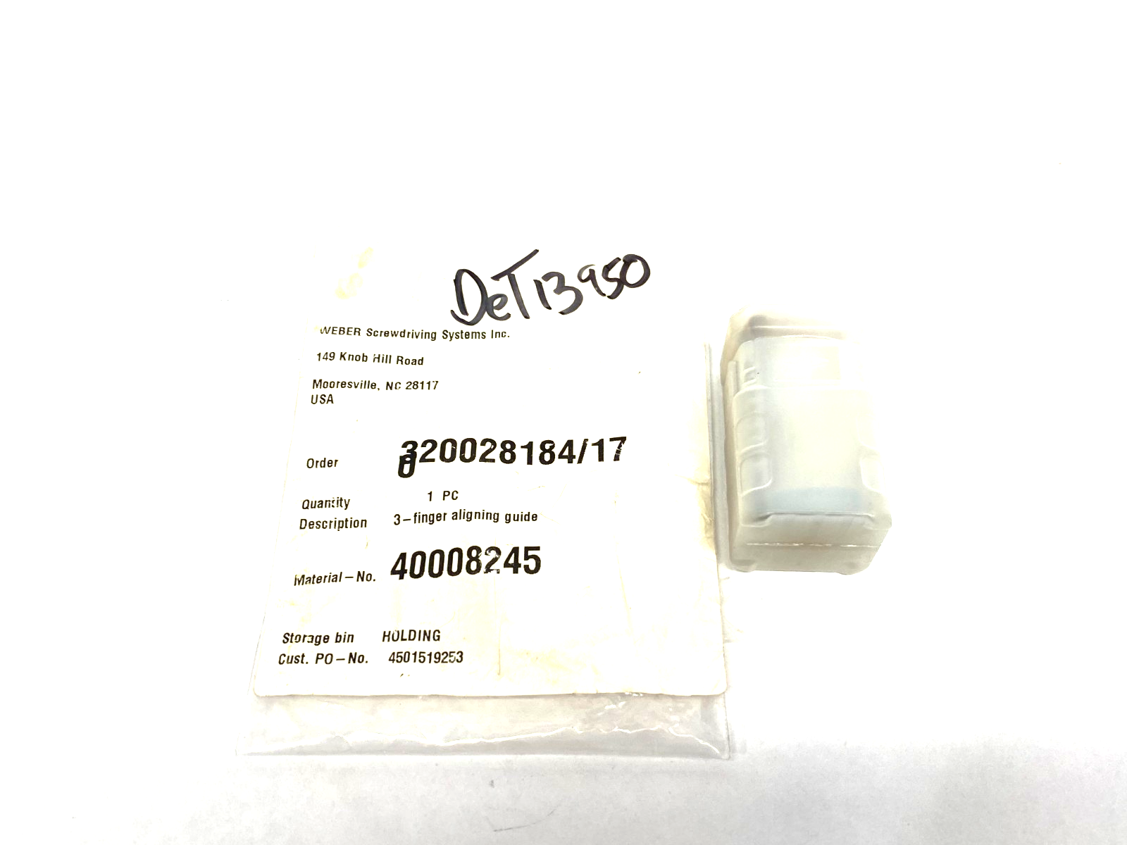 Weber Screwdriving 40008245 Aligning Guide Gripper 3-Finger - Maverick Industrial Sales