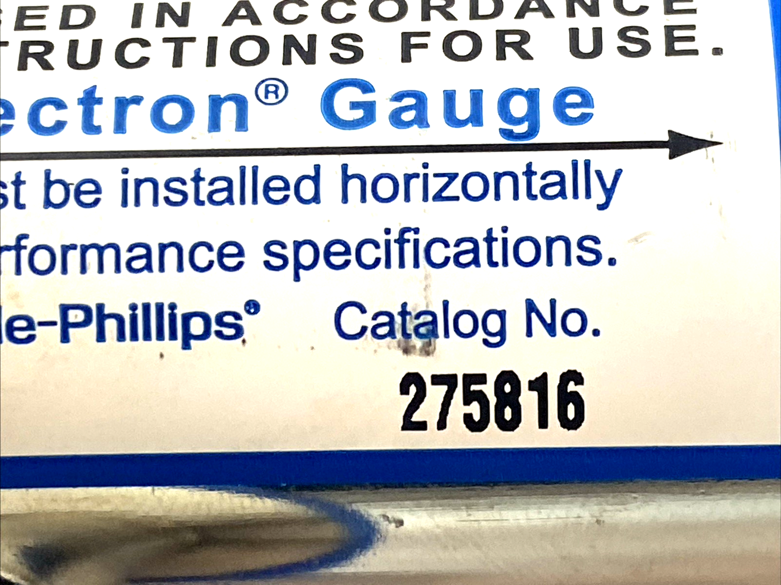 275816 | MKS Granville-Phillips Convectron Gauge E50902 - For parts or not working - Maverick Industrial Sales