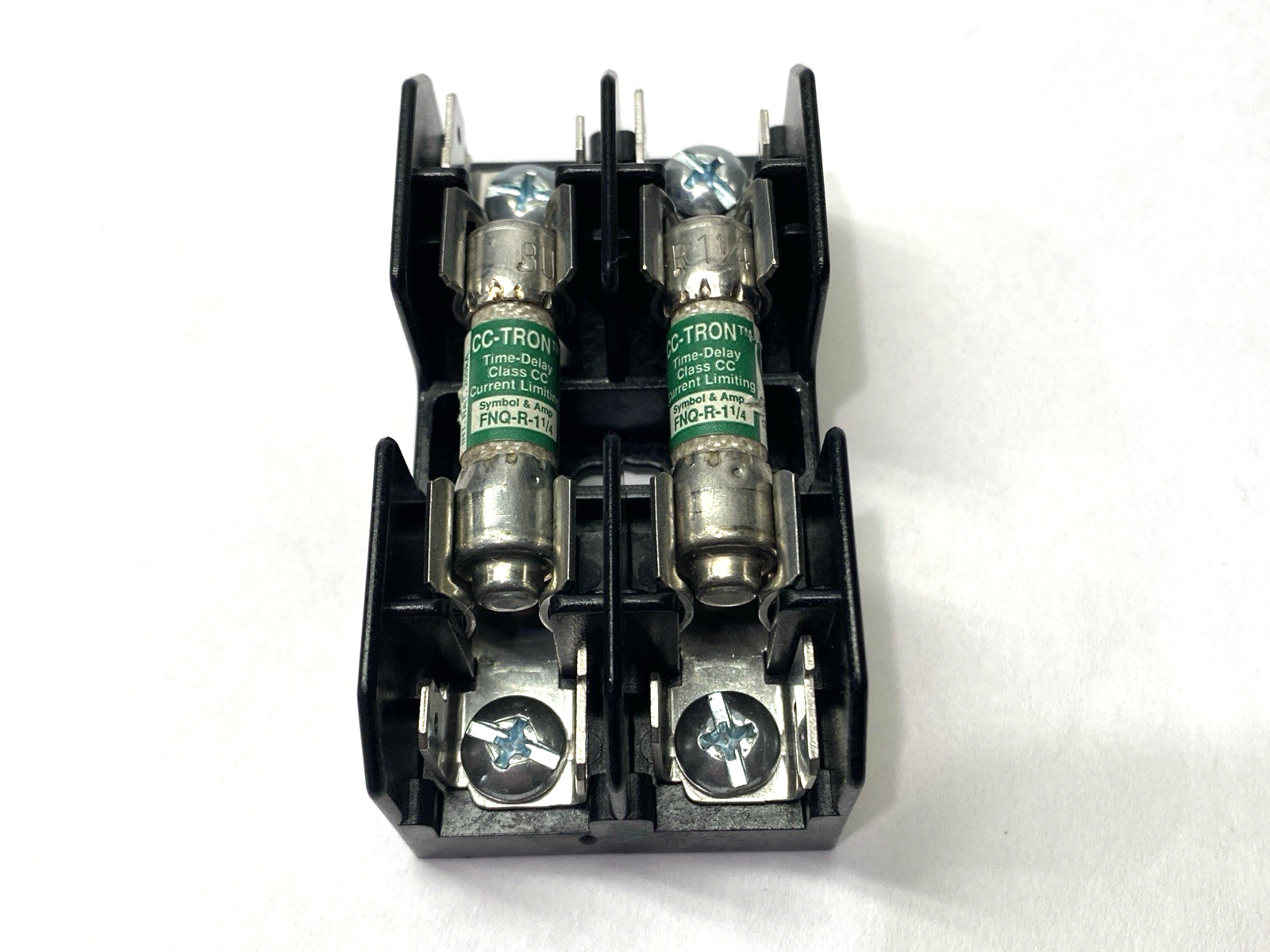 Bussmann BM6032S Fuse Block w/ x2 FNQ-R-1-1/4 Time-Delay CC-Tron Fuse - Maverick Industrial Sales