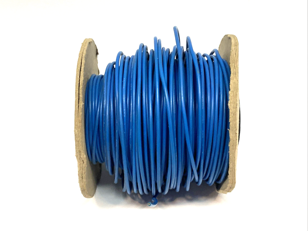 Blue Conductor Cable E211048, 18 AWG, AWM, 300V, 1 lb 1.4oz Wire Spool, 221756 - Maverick Industrial Sales