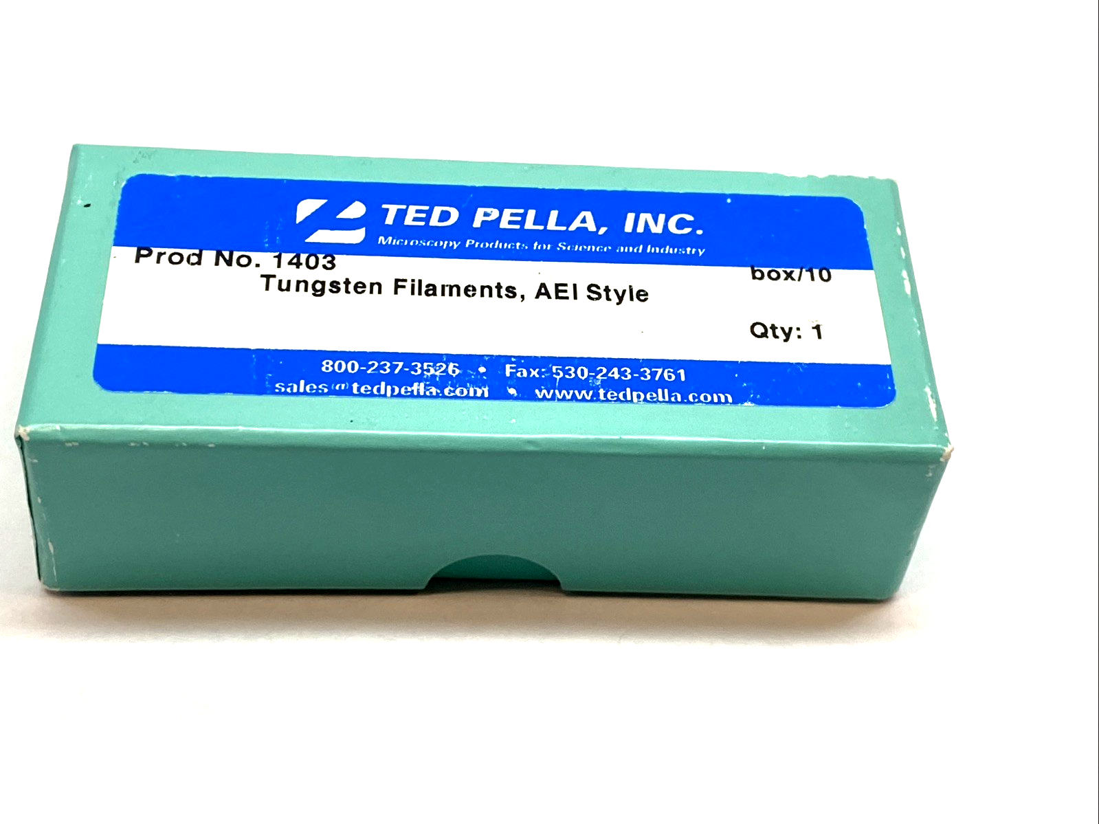 1403 | Ted Pella Tungsten Filament AEI Base, White Ceramic BOX OF 8 - New – Open box - Maverick Industrial Sales