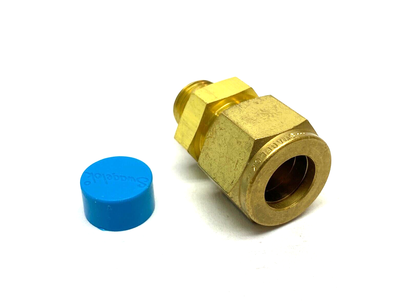 Swagelok Brass Compression Fitting O-Ring Seal 1/2" OD Tube to 9/16-18 Thread - Maverick Industrial Sales