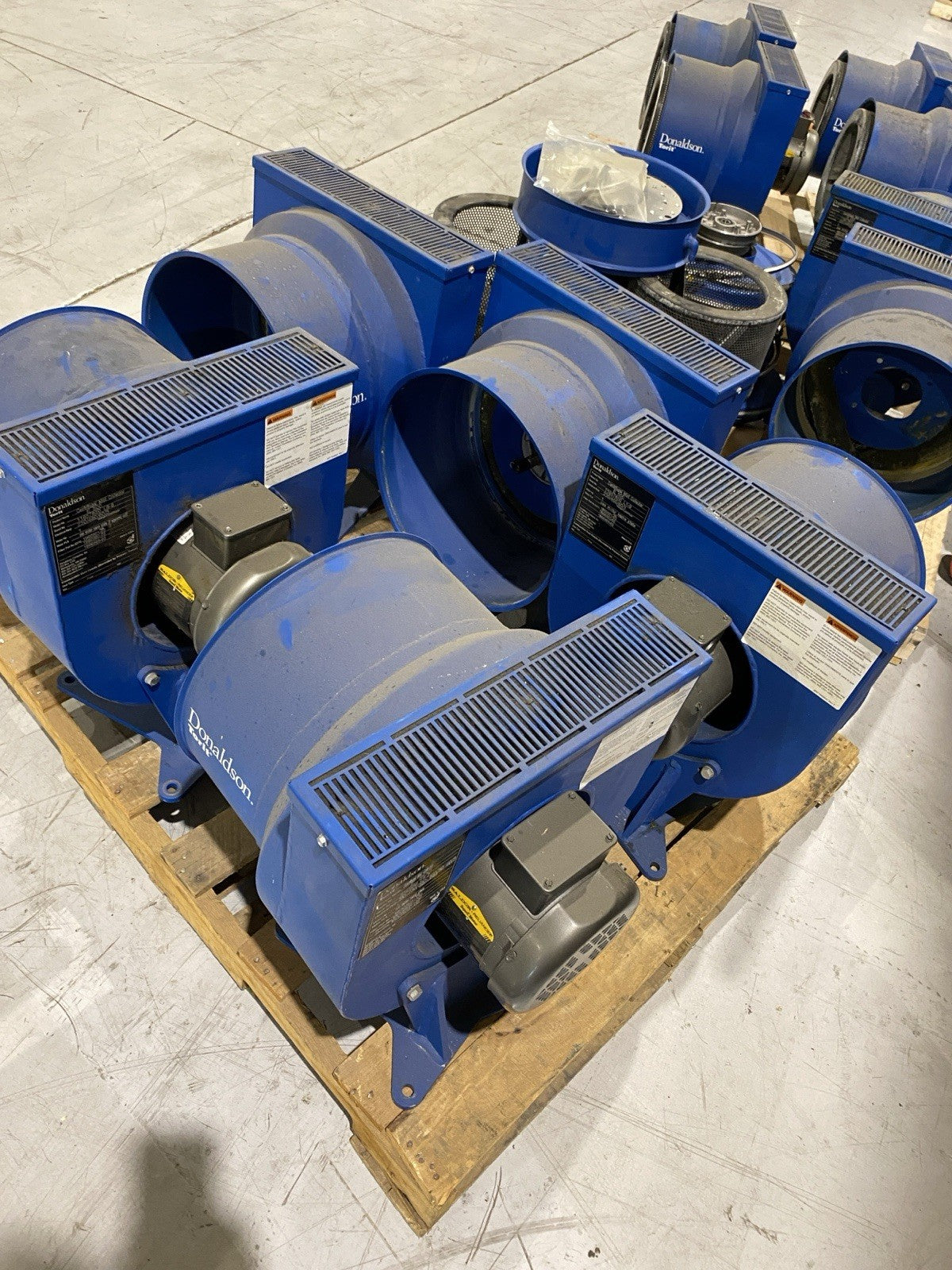 E-500 | Lot of 9 Donaldson Torit Centrifugal Mist Separator with Parts. For Repair - For parts or not working - Maverick Industrial Sales