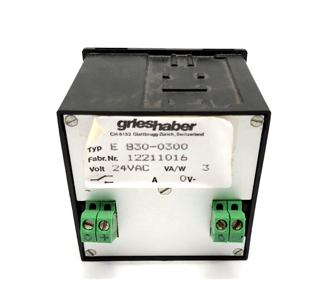 E 830-0300, Typ E 830-0300, Control 830, 830 | Grieshaber E 830-0300 Control 830 24VAC - Used - Maverick Industrial Sales