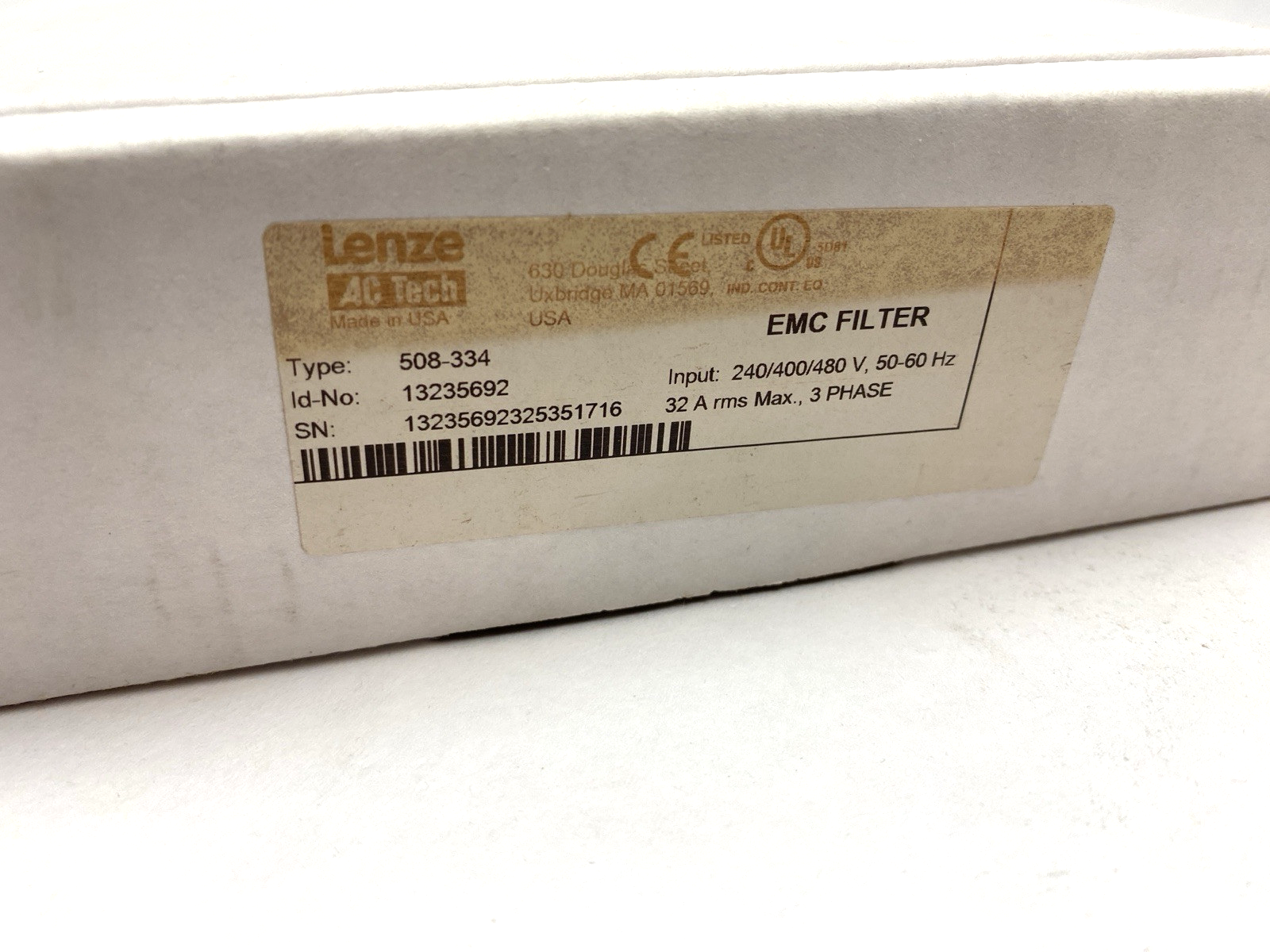 Lenze 508-334 EMC Filter 13235692 240/400/480 V 50-60 Hz 32 A 3PH - Maverick Industrial Sales