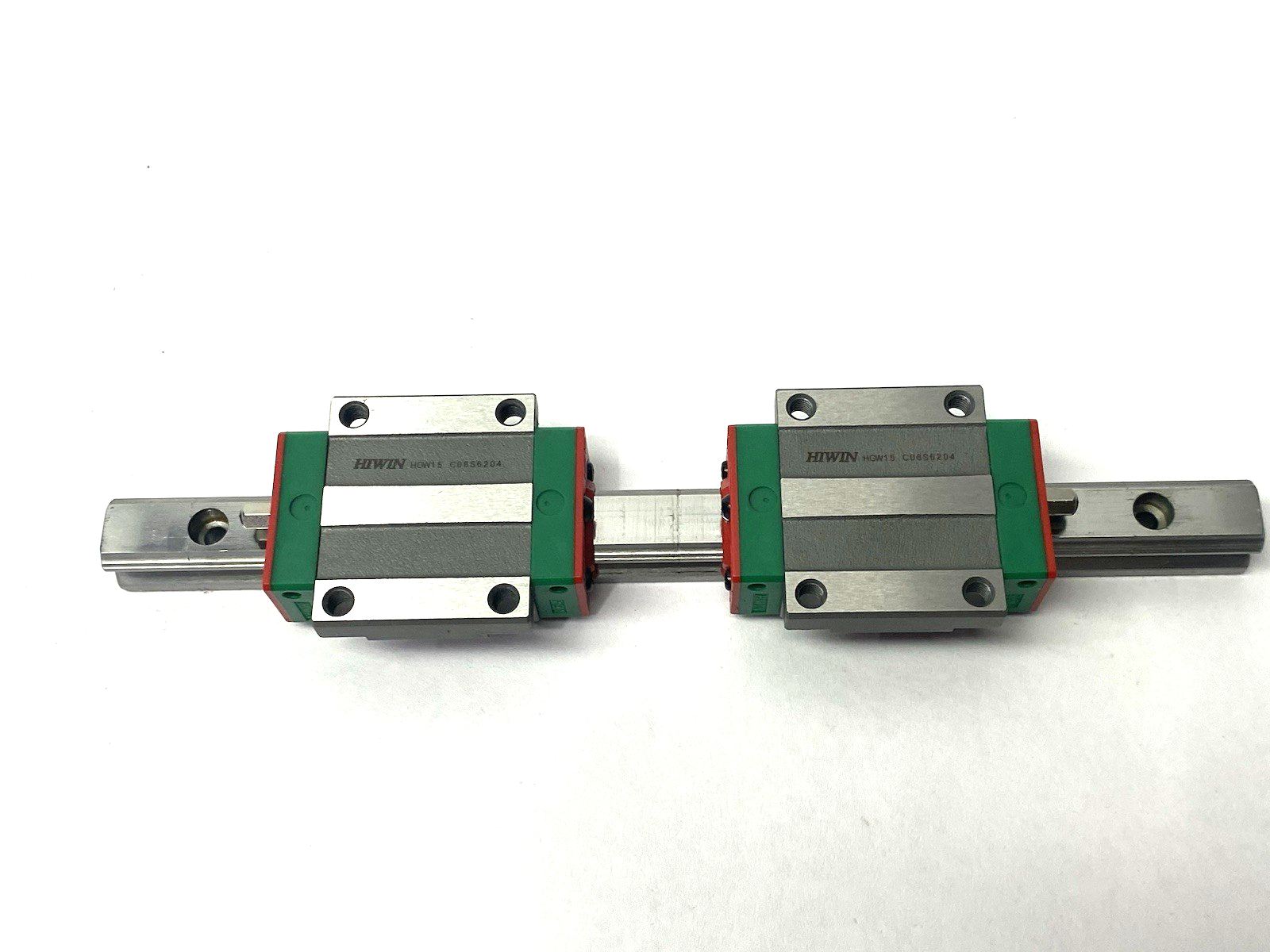HGW-15-CC-2T220-Z0-C | Hiwin Linear Guideway Block and Rail, 2-Blocks, 220mm Rail - Used - Maverick Industrial Sales