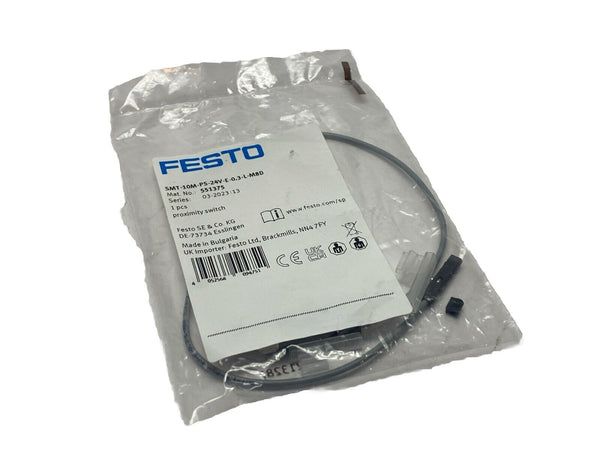 Festo SMT-10M-PS-24V-E-0.3-L-M8D Proximity Sensor 551375 - Maverick Industrial Sales