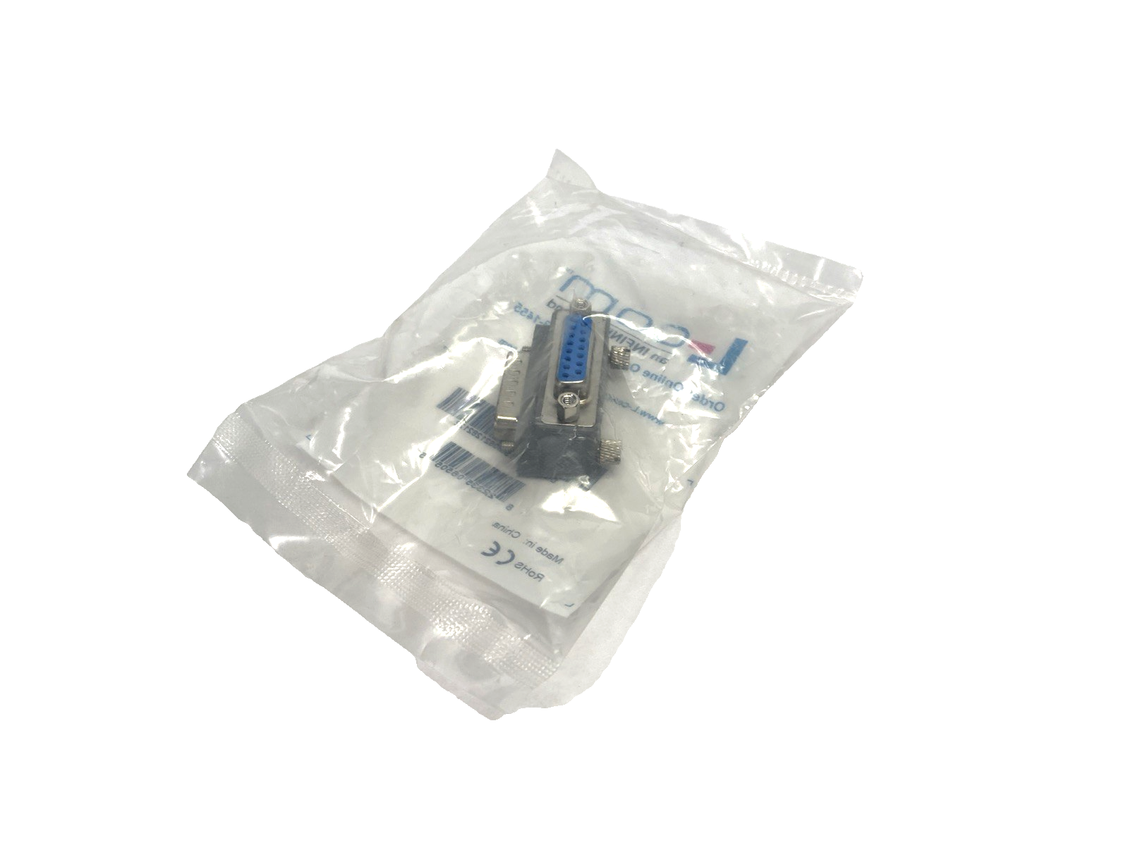 L-Com DG9015MF1 Low Profile Right Angle Adapter, DB15 Male To Female LOT OF 4 - Maverick Industrial Sales