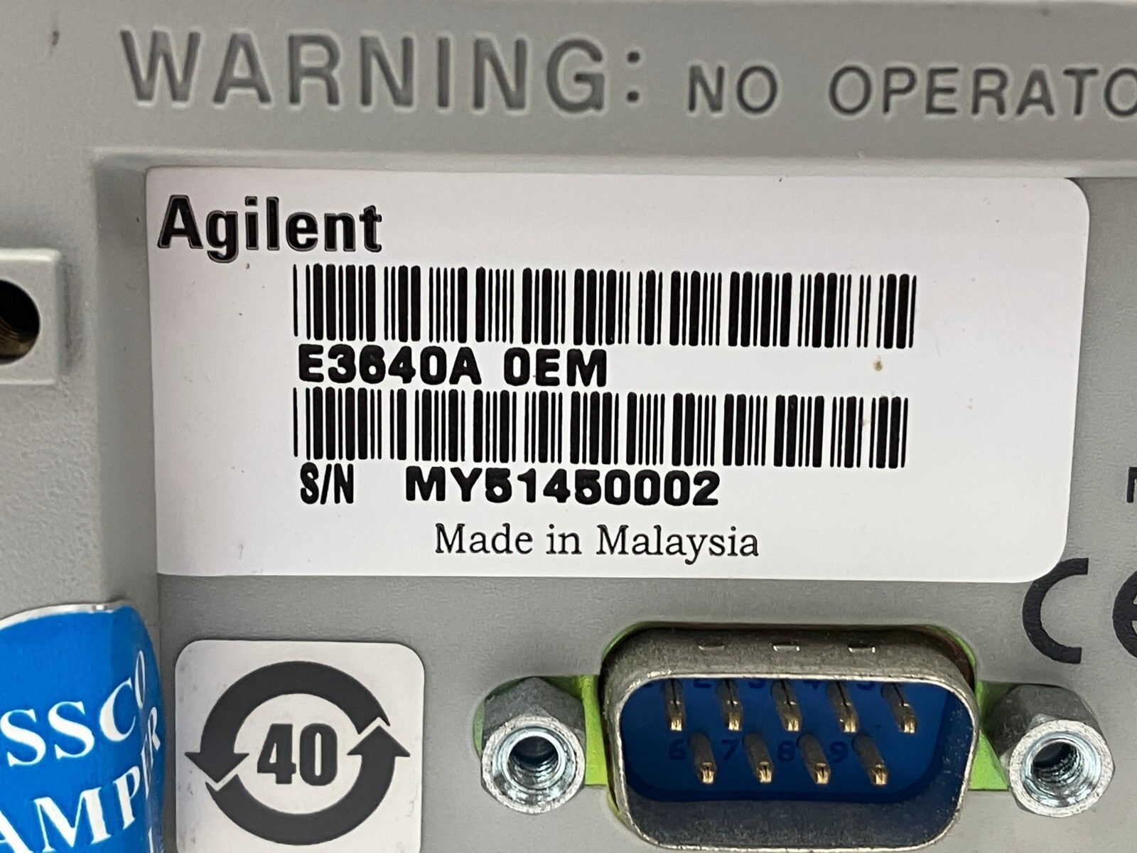 Agilent E3640A DC Power Supply 0-8V, 3A / 0-20V, 1.5A - Maverick Industrial Sales
