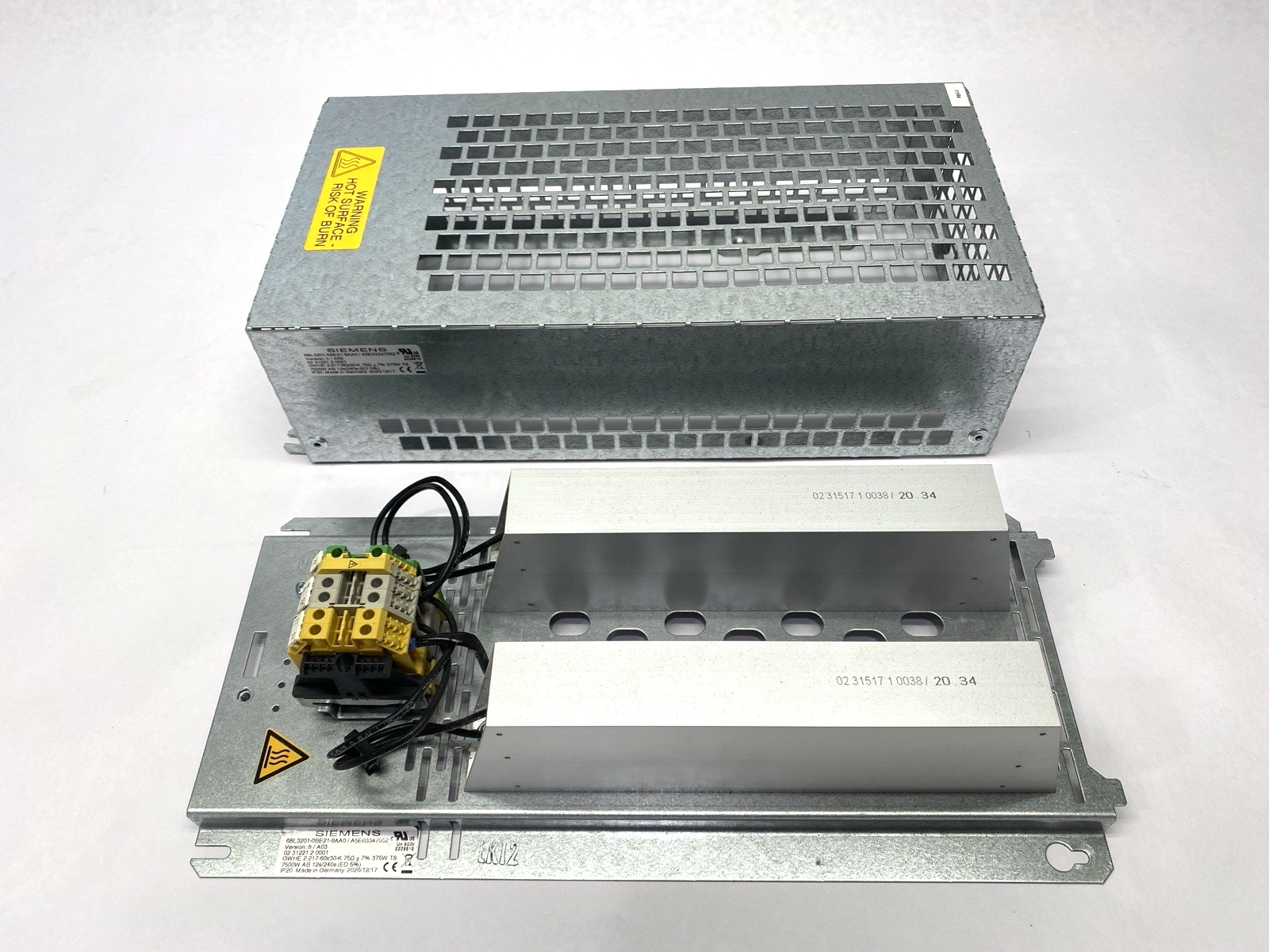 Siemens 6SL3201-0BE21-8AA0 SINAMICS Braking Resistor 75 Ohm 375W 480VAC - Maverick Industrial Sales