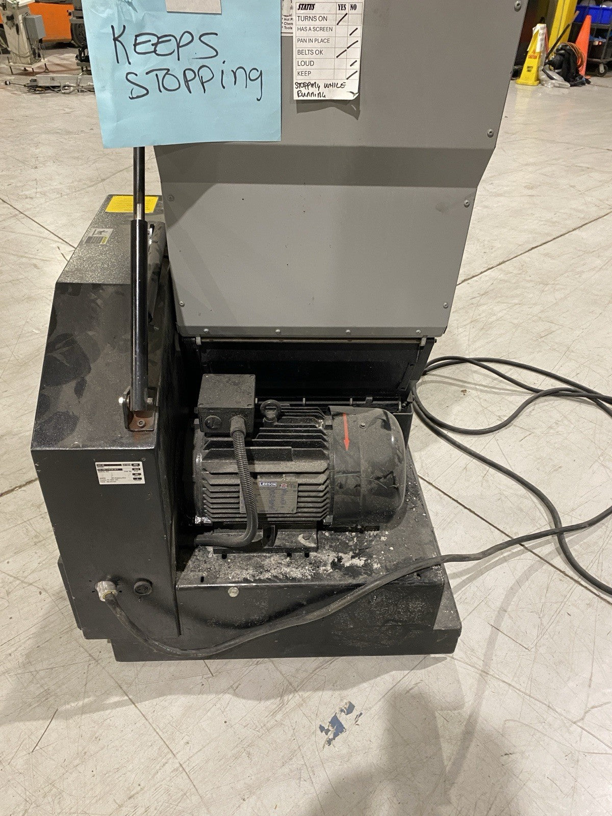 200-48 | Rapid 200 Series Plastic Granulator 460V 3Ph Selling As Is - For parts or not working - Maverick Industrial Sales