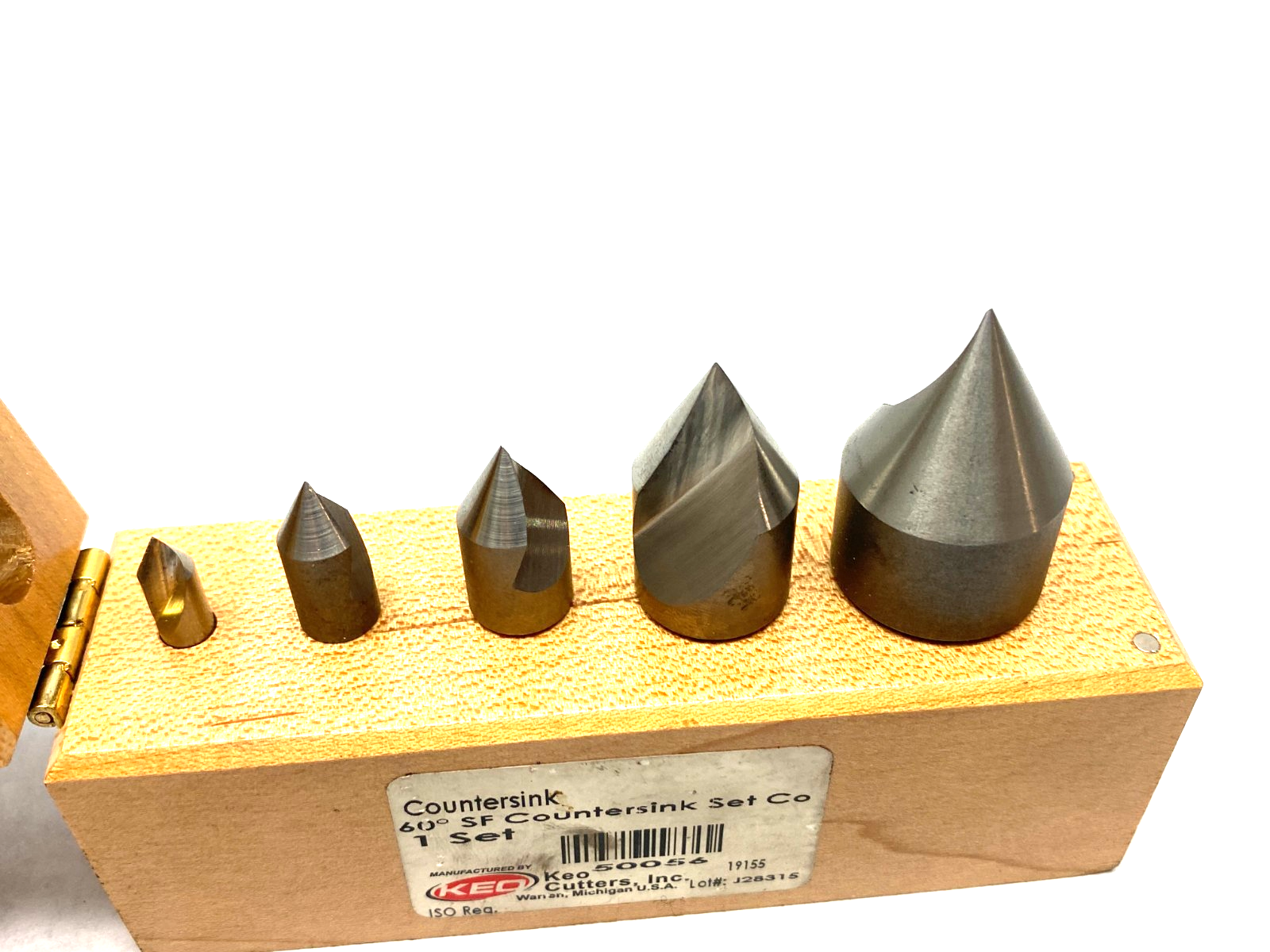 KEO Cutters 50056 Straight Shank Countersink Set, 1/4" to 1" Dia, 1-Flute 5 PCS - Maverick Industrial Sales