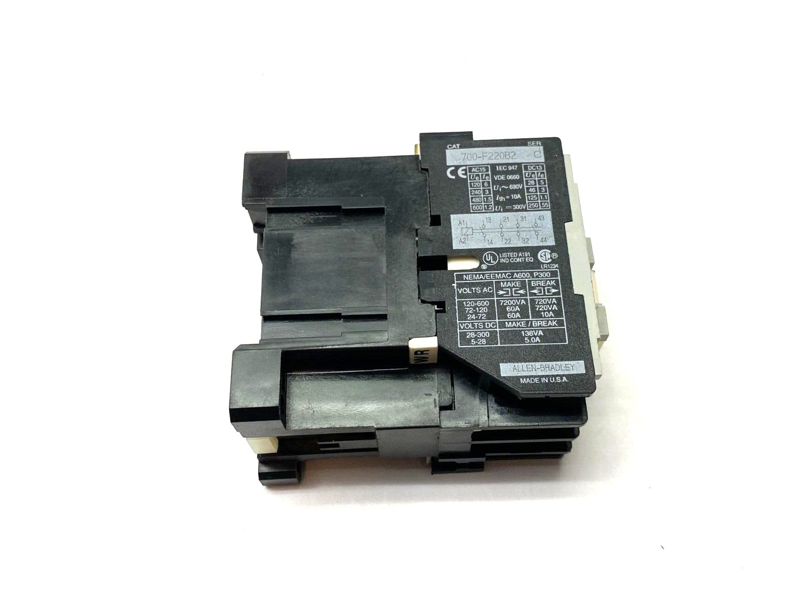 Allen Bradley 700-F220B2 Ser. C Industrial Control Relay - Maverick Industrial Sales