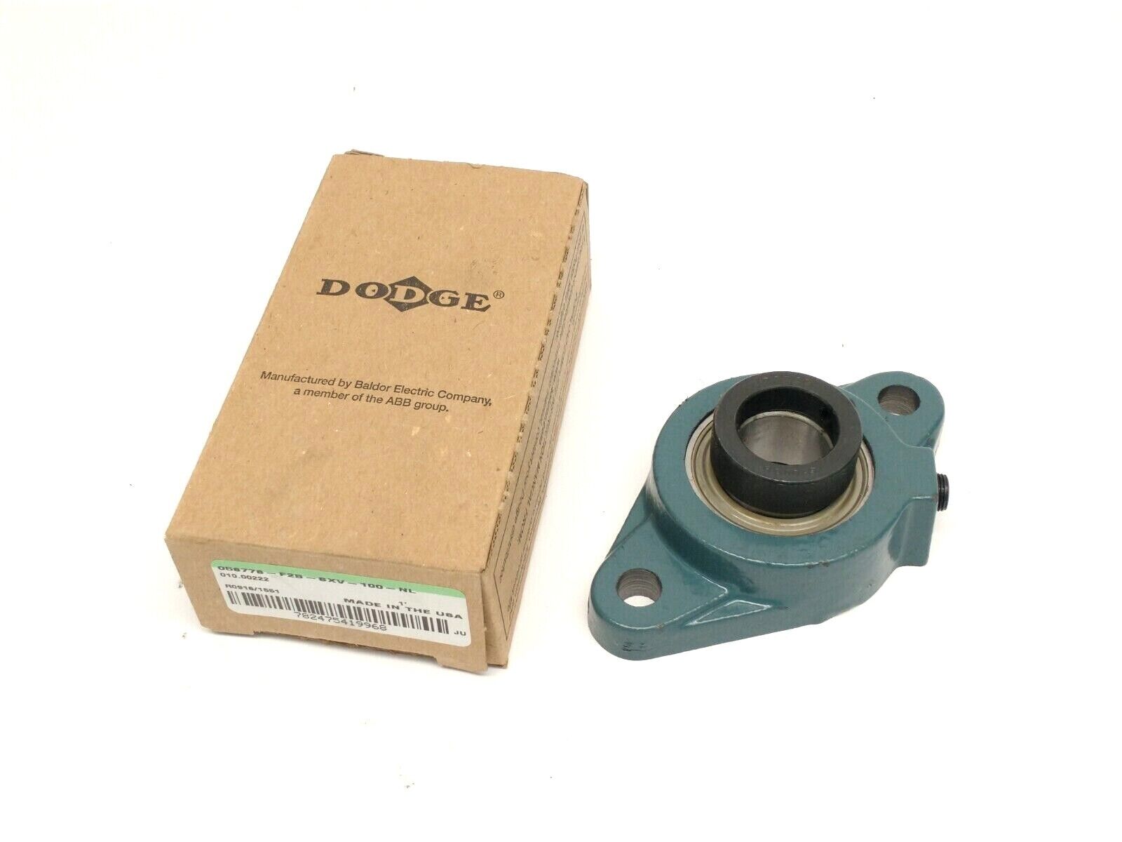 Dodge F2B-SXV-100-NL 2-Bolt Flange Mount Locking Ball Bearing 1" Bore 058778 - Maverick Industrial Sales