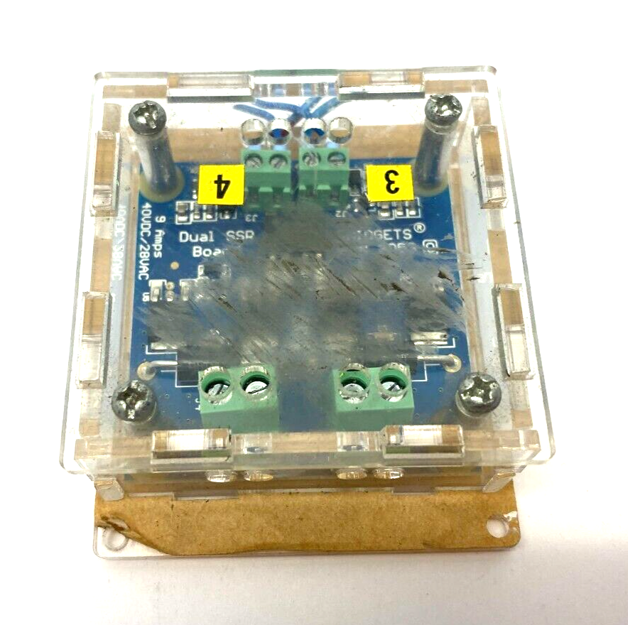 3053_0, 3822_2 | Phidgets 3053_0 Dual SSR Relay Board w/ 3822_2 Acrylic Encolsure - Used - Maverick Industrial Sales
