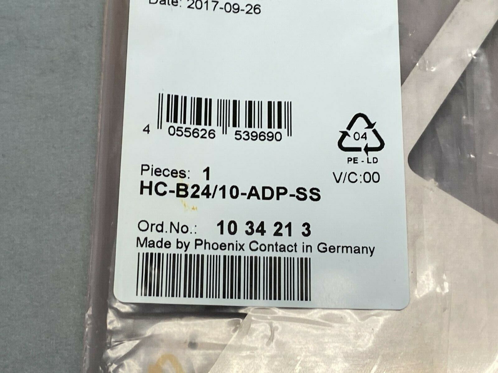 Phoenix Contact HC-B24/10-ADP-SS Adapter Plate 1034213 - Maverick Industrial Sales