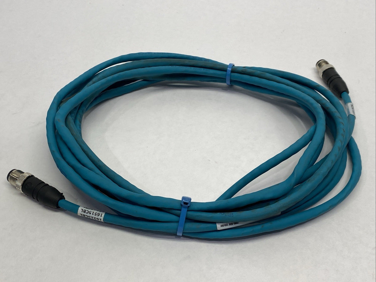 0985 806 100/5M, 900004064 | Lumberg 0985 806 100/5M Industrial Ethernet Cordset Male M12 5m 900004064 - Used - Maverick Industrial Sales