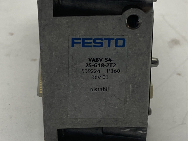 Festo VABV-S4-2S-G18-2T2 Manifold Sub-Base 539224 - Maverick Industrial Sales