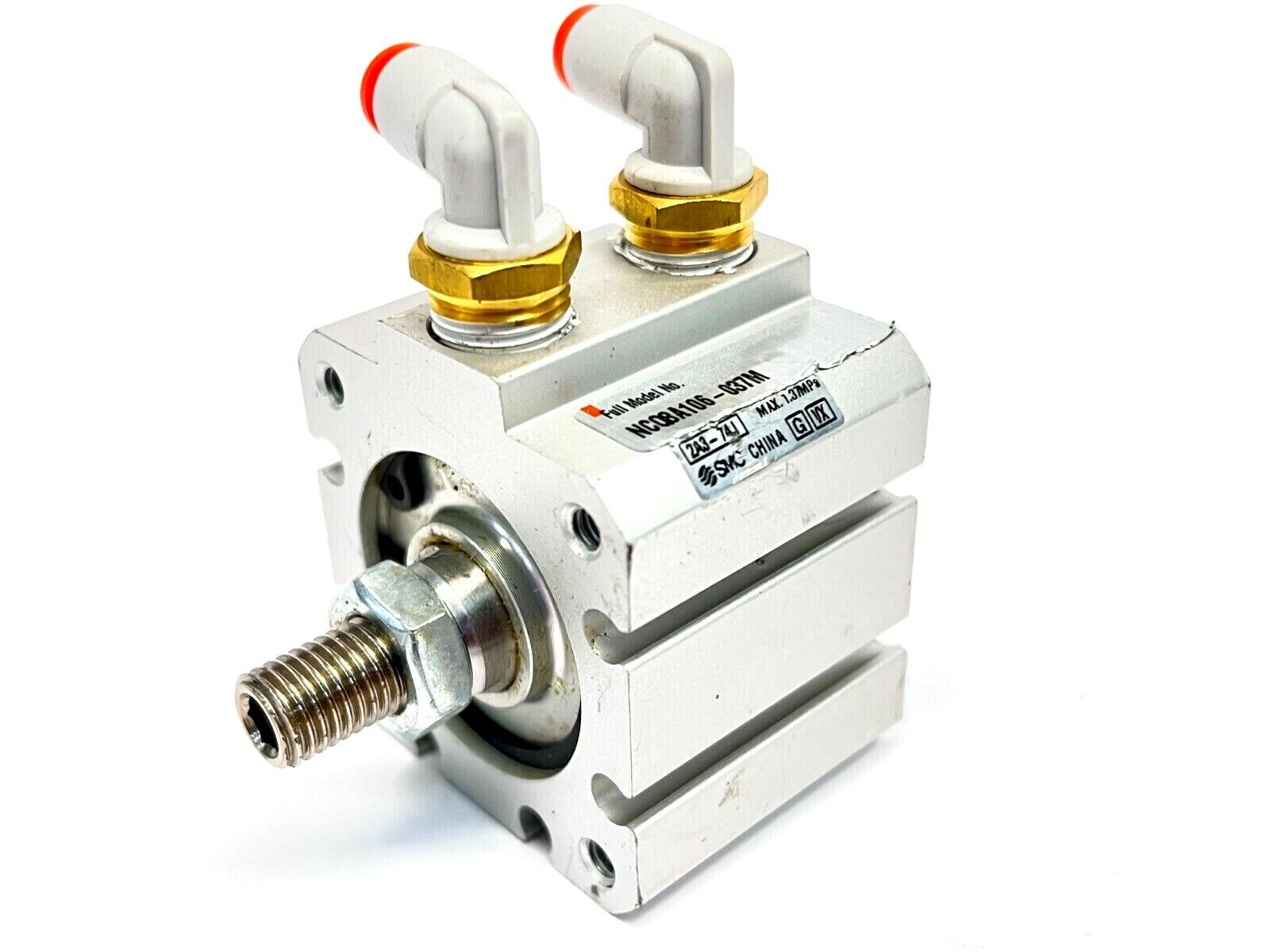 SMC NCQ8A106-037M Square Compact Cylinder Double Acting 200PSI 3/8" Stroke - Maverick Industrial Sales