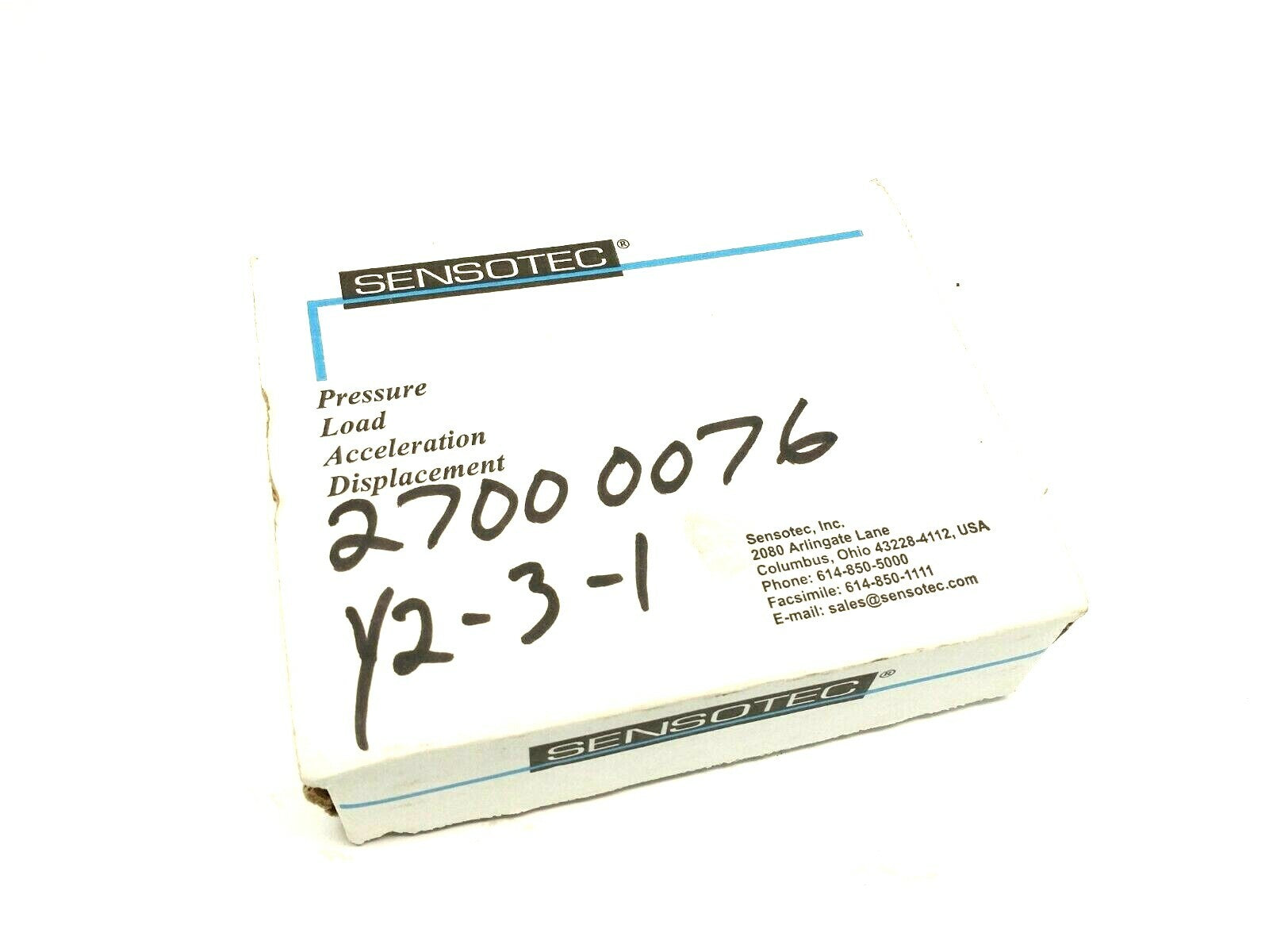 Sensotec 41/0572-01 Precision Low Profile Load Cell 10 VDC 2000 LBS - Maverick Industrial Sales