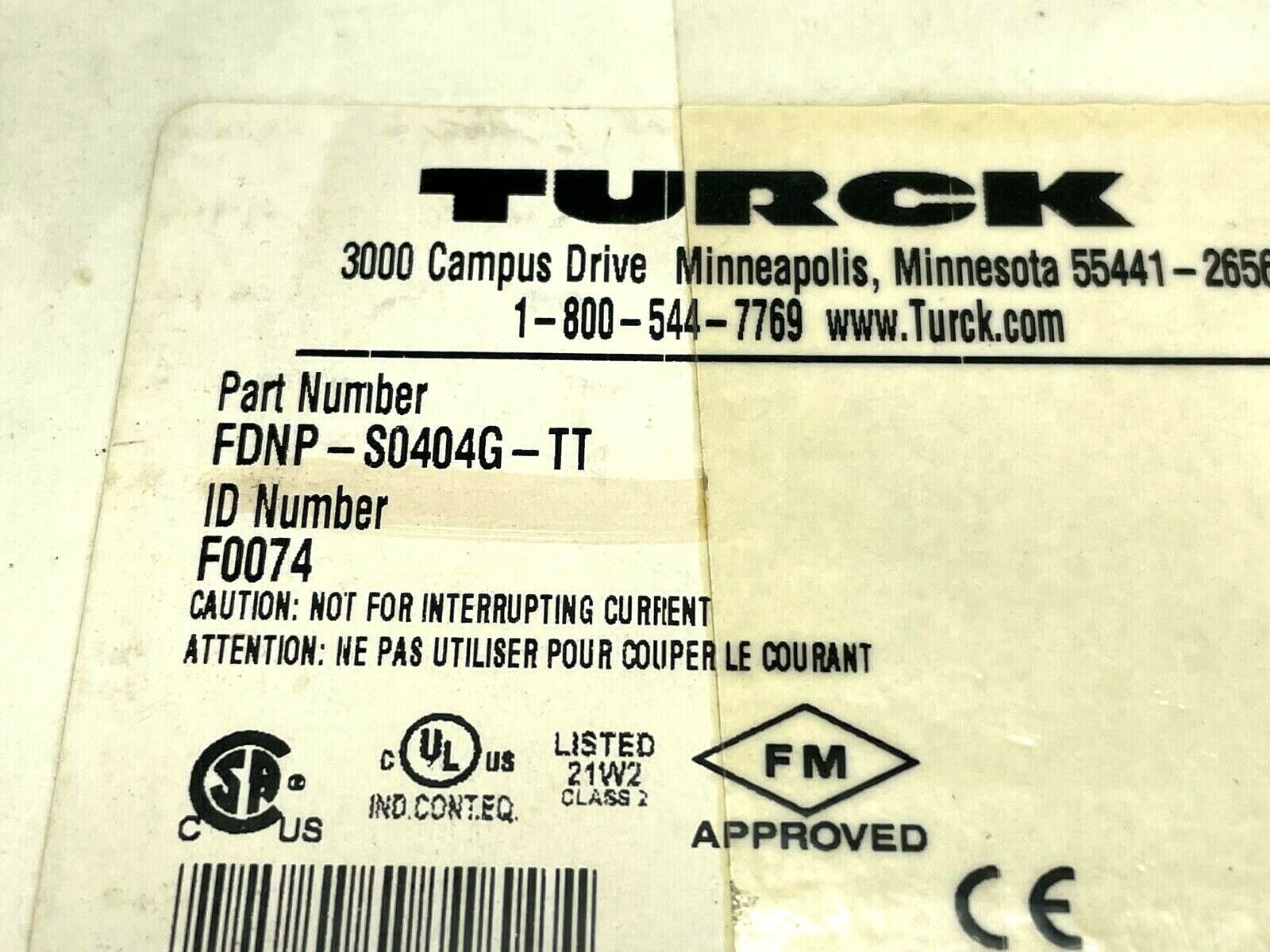 Turck FDNP-S0404G-TT I/O Module for DeviceNet F0074 - Maverick Industrial Sales