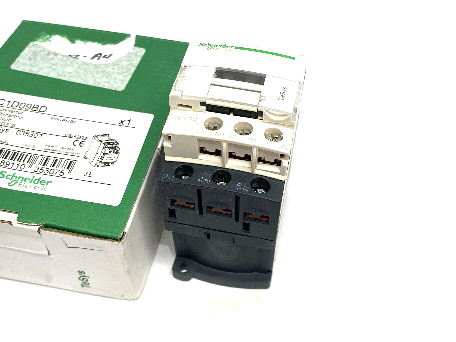 LC1D09BD | Schneider Electric IEC Contactor TeSys Deca Nonreversing 9A 5HP at 480V - New – Open box - Maverick Industrial Sales