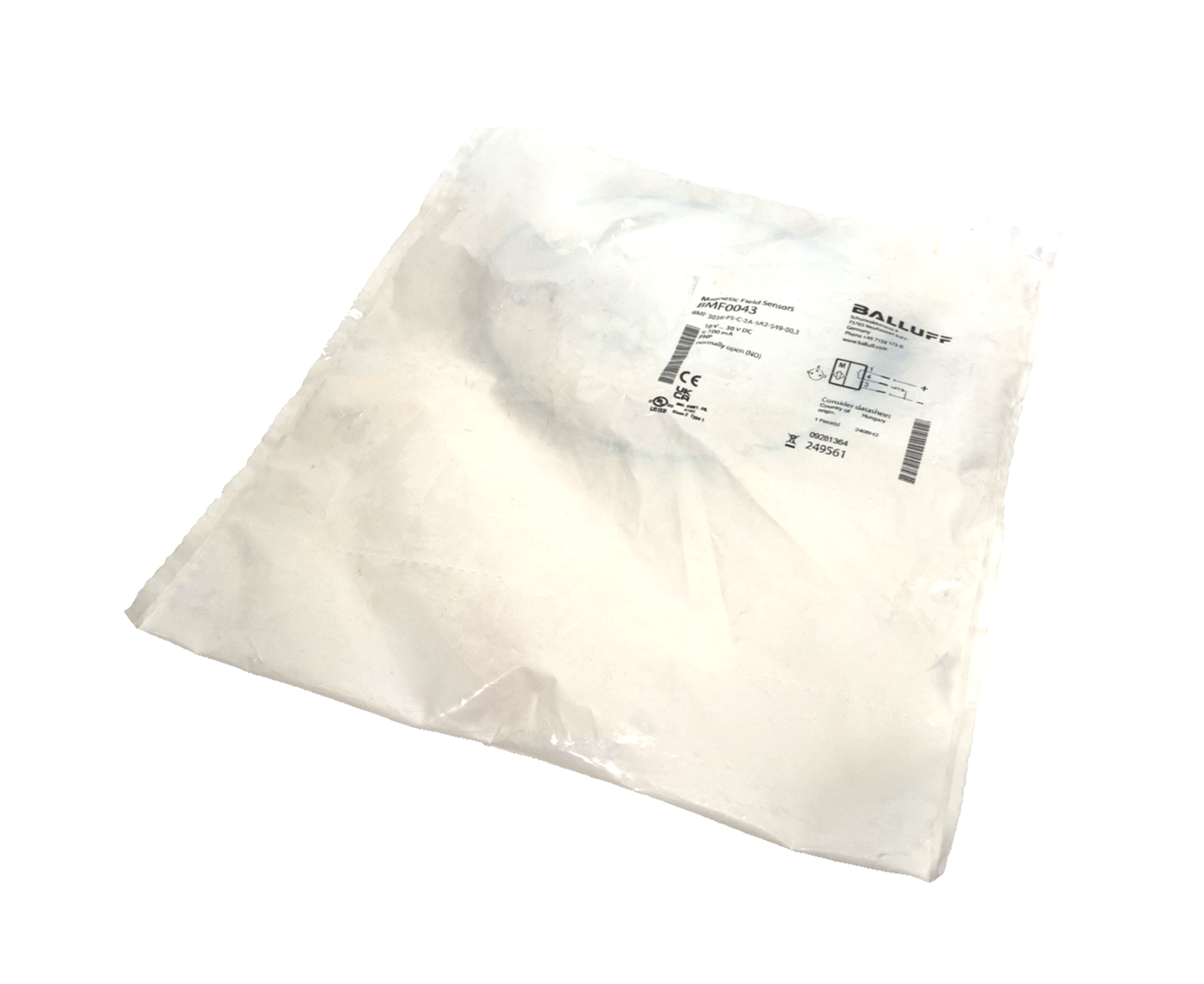 Balluff BMF0043 Magnetic Field Sensor BMF 303K-PS-C-2A-SA2-S49-00,3 - Maverick Industrial Sales