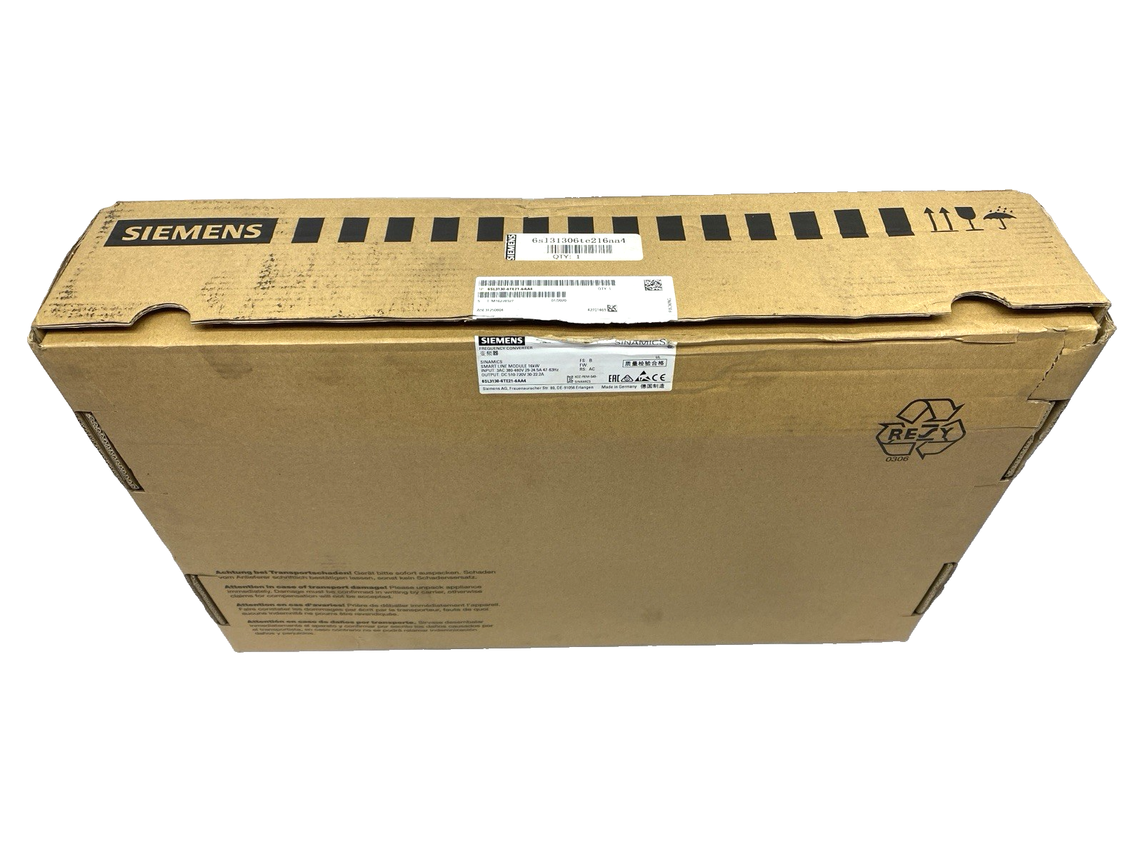 Siemens 6SL3130-6TE21-6AA4 SINAMICS S120 Frequency Converter Smart Line Module - Maverick Industrial Sales