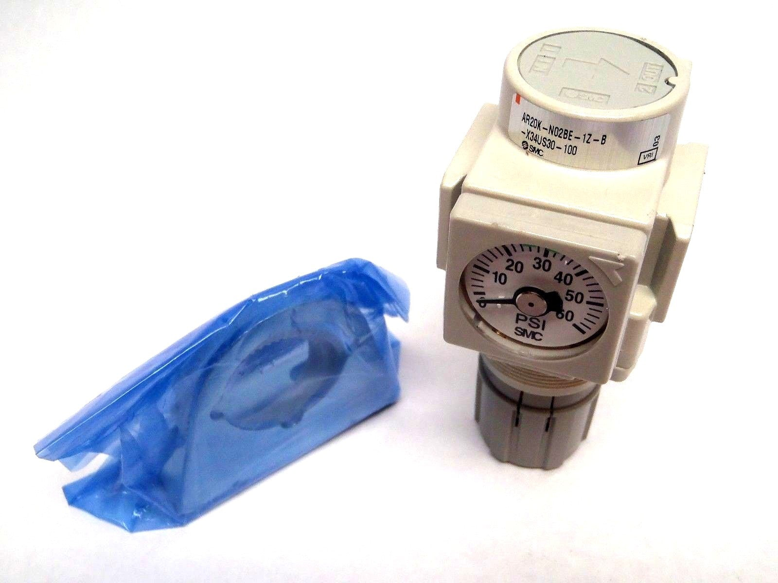 SMC AR20K-N02BE-1Z-B-X34US30-100 Regulator Restricted - Maverick Industrial Sales