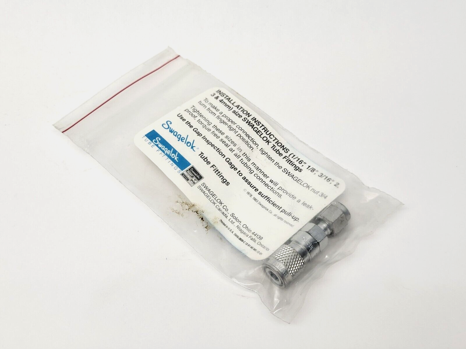 Swagelok Miniature Quick Connect Brass Body Assembly 1/8" - Maverick Industrial Sales