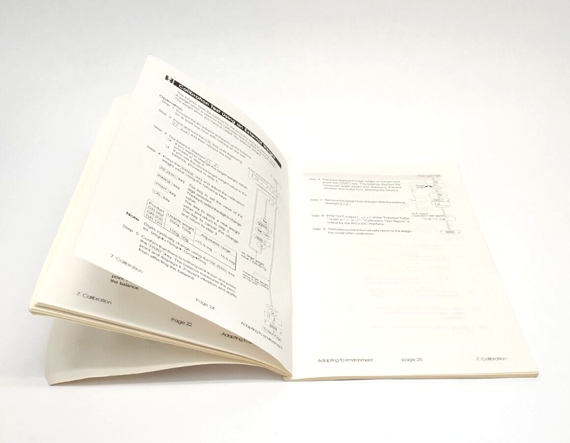 1469-1B-IE, GR Series Instruction Manual | A&D Company 1469-1B-IE GR Series Analytical Balance Manual, GR-202 GR-200 GR-120 - Used - Maverick Industrial Sales