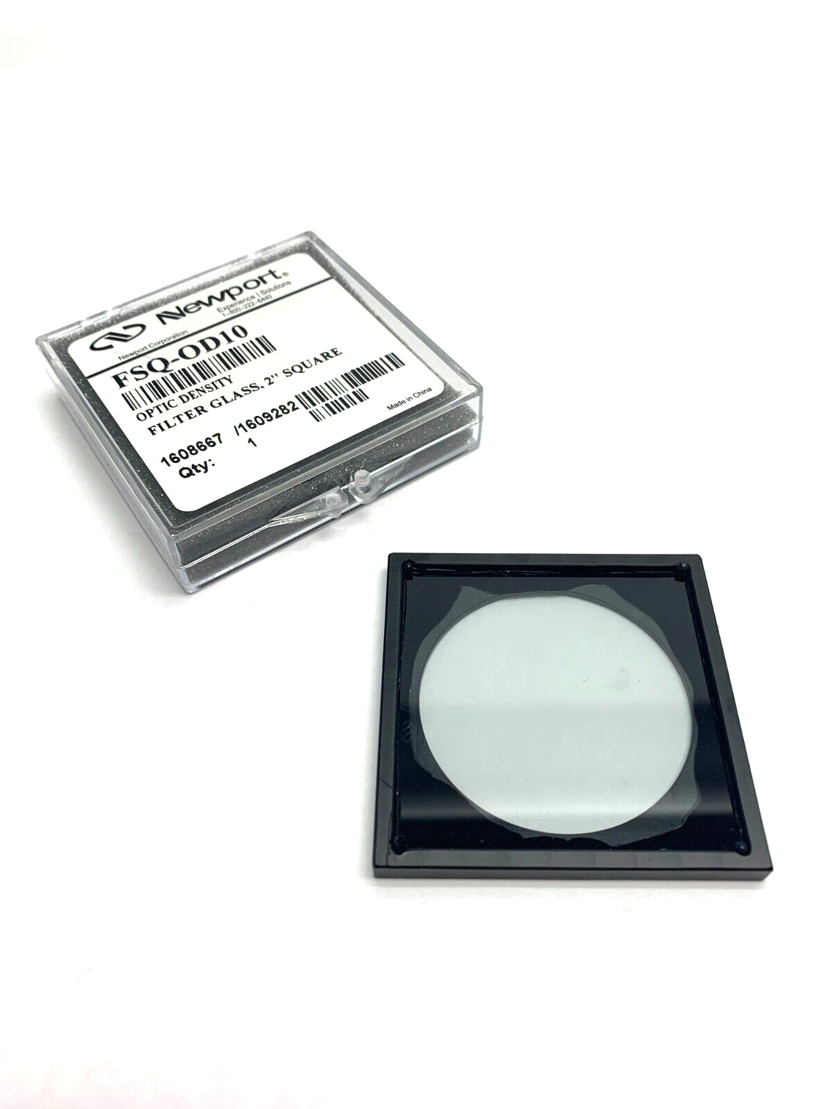 Newport FSQ-OD10 Optic Density Filter Glass 2" Square w/ TM008-192 Frame - Maverick Industrial Sales