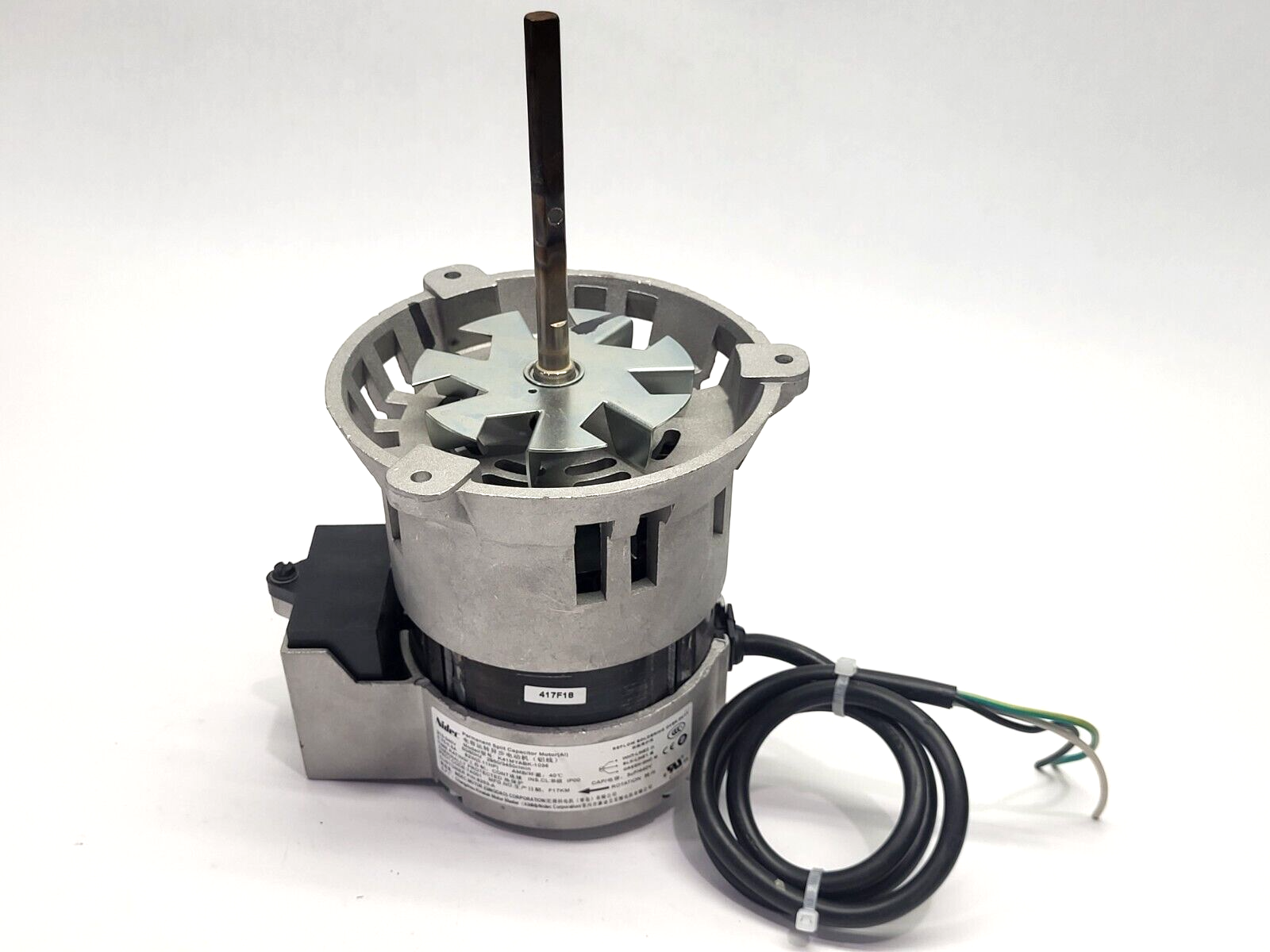 Nidec K41MYABK-1036 Permanent Split Capacitor Motor NO BLOWER BLADES - Maverick Industrial Sales