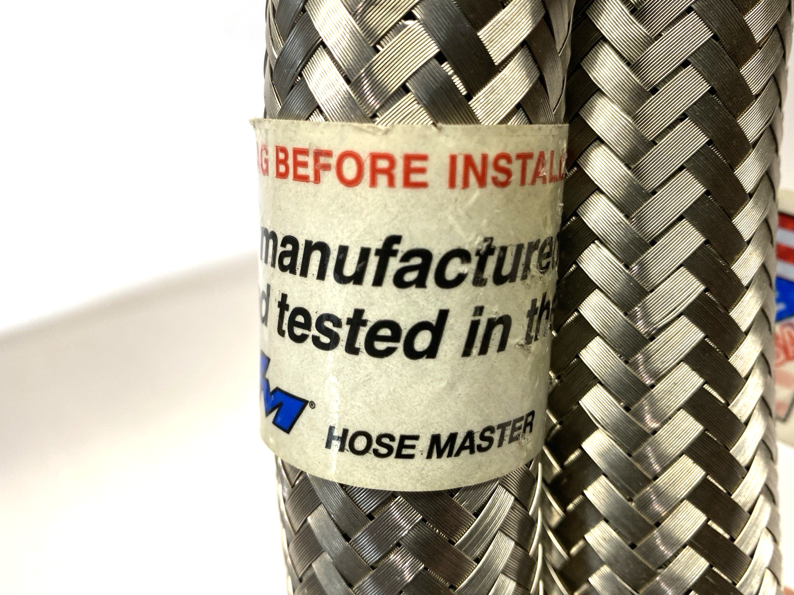 Hose Master CA316A Corrugated Stainless Steel Hose 1" Thread x 8' Overall Length - Maverick Industrial Sales