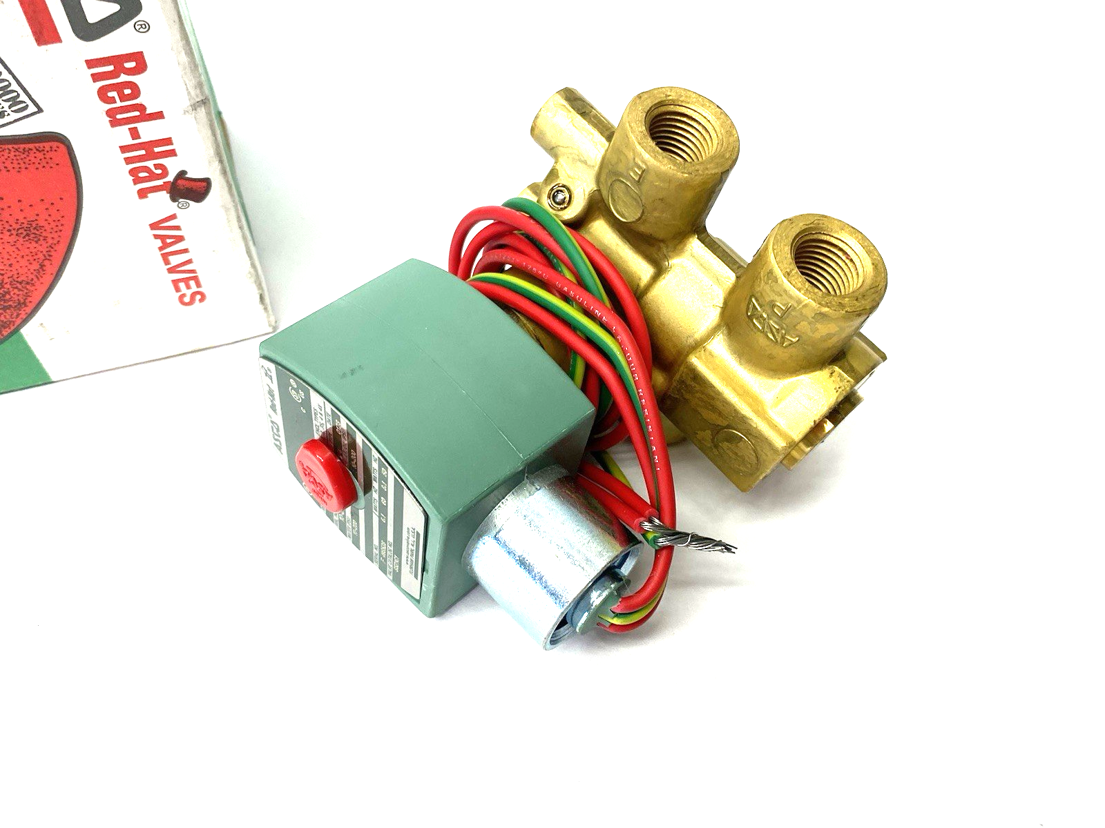 8321G1 | ASCO Red Hat 3-Way Normally Closed Solenoid Valve 1/4" Pipe 20778 - New – Open box - Maverick Industrial Sales