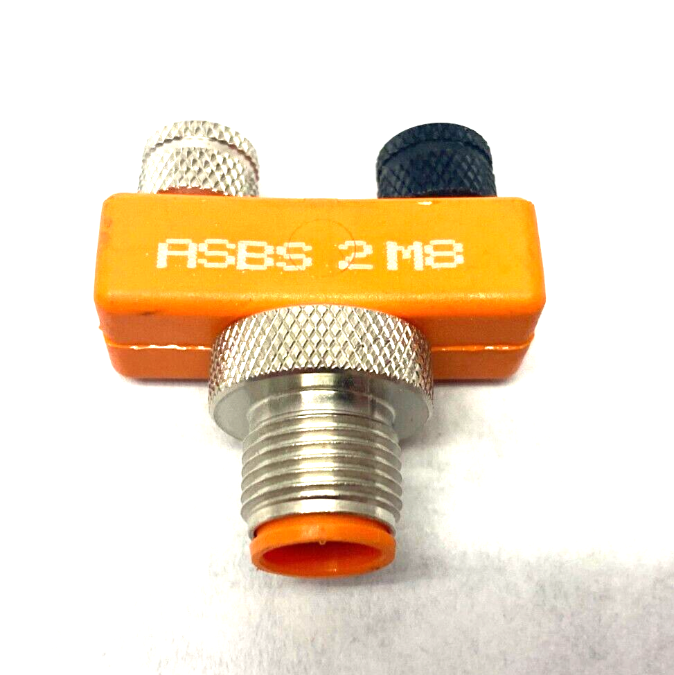 Lumberg Automation ASBS 2 M8 M12 to x2 M8 Cable Splitter Tee - Maverick Industrial Sales